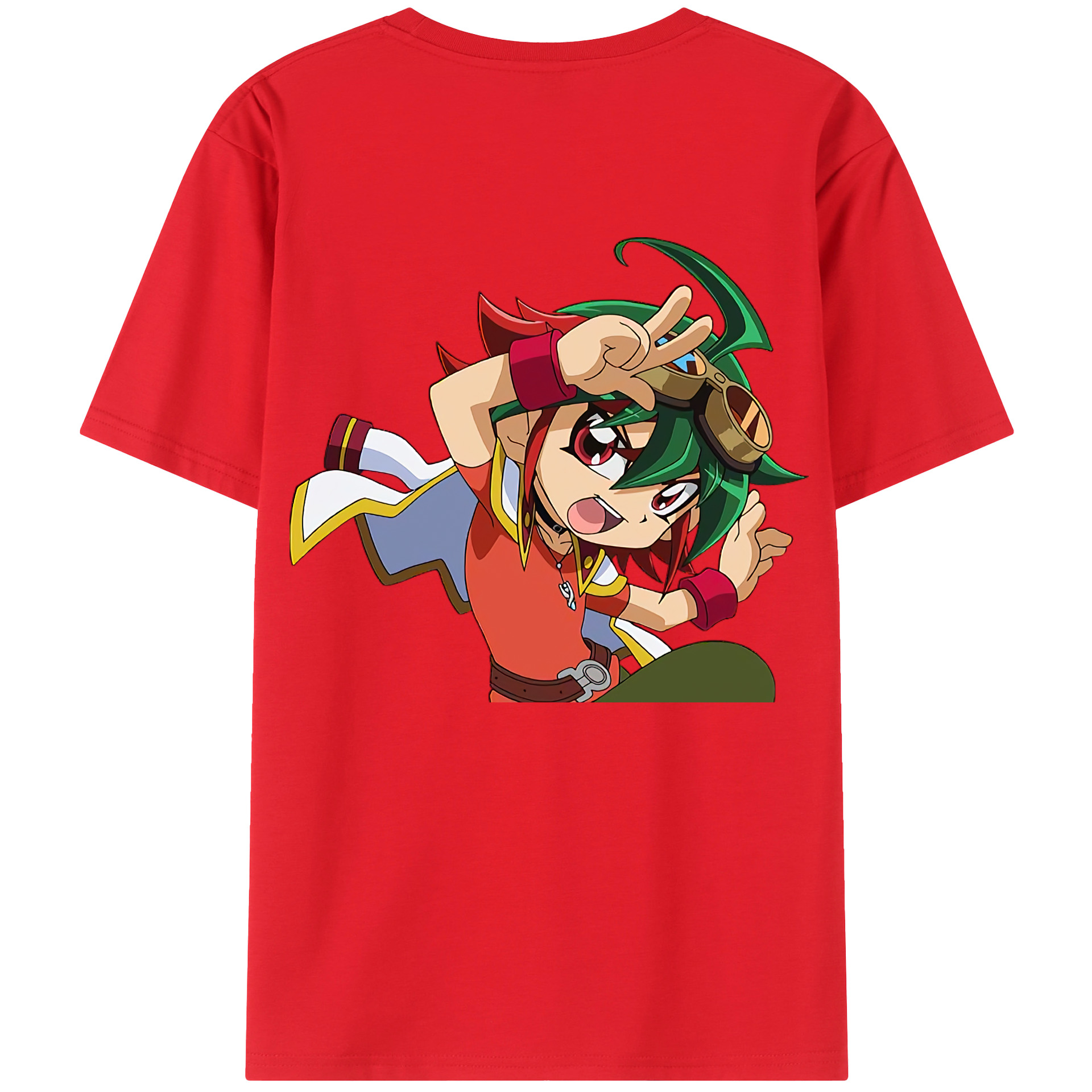（画像用） 遊☆戯☆王 Yu-Gi-Oh! 綿100％ メンズ半袖Tシャツ（バックプリント） 通気性