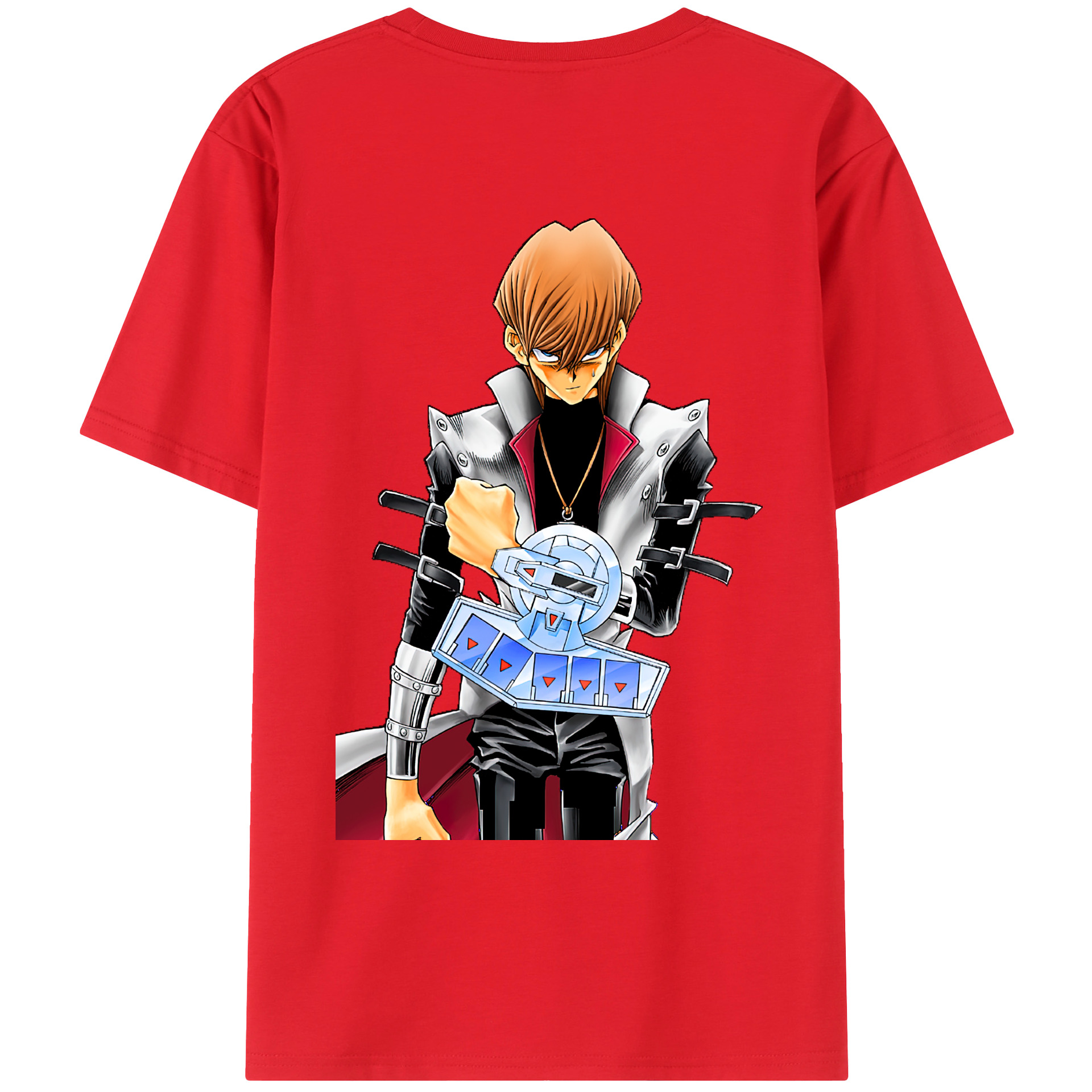 （画像用） 遊☆戯☆王 Yu-Gi-Oh! 綿100％ メンズ半袖Tシャツ（バックプリント） 通気性