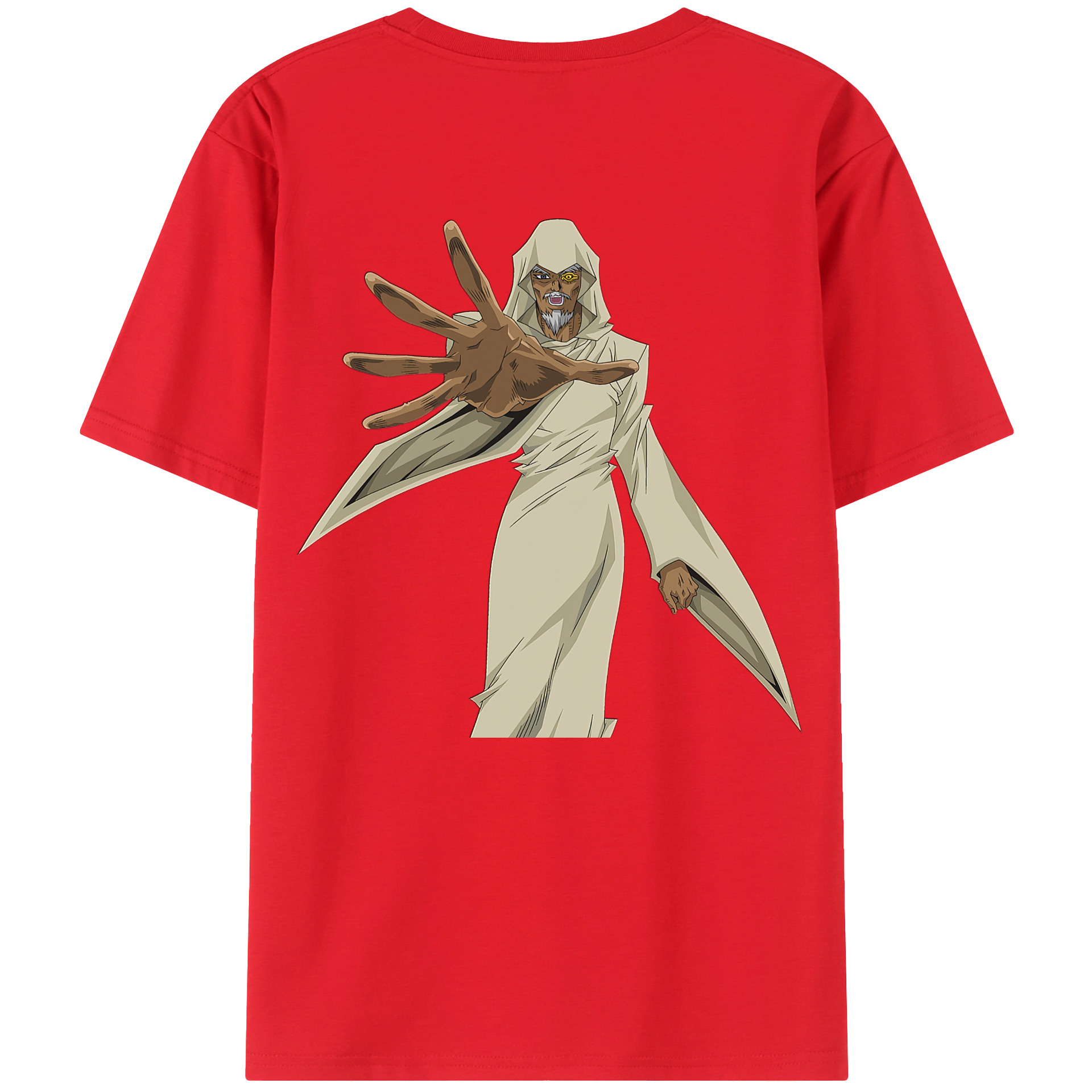 （画像用） 遊☆戯☆王 Yu-Gi-Oh! 綿100％ メンズ半袖Tシャツ（バックプリント） 通気性