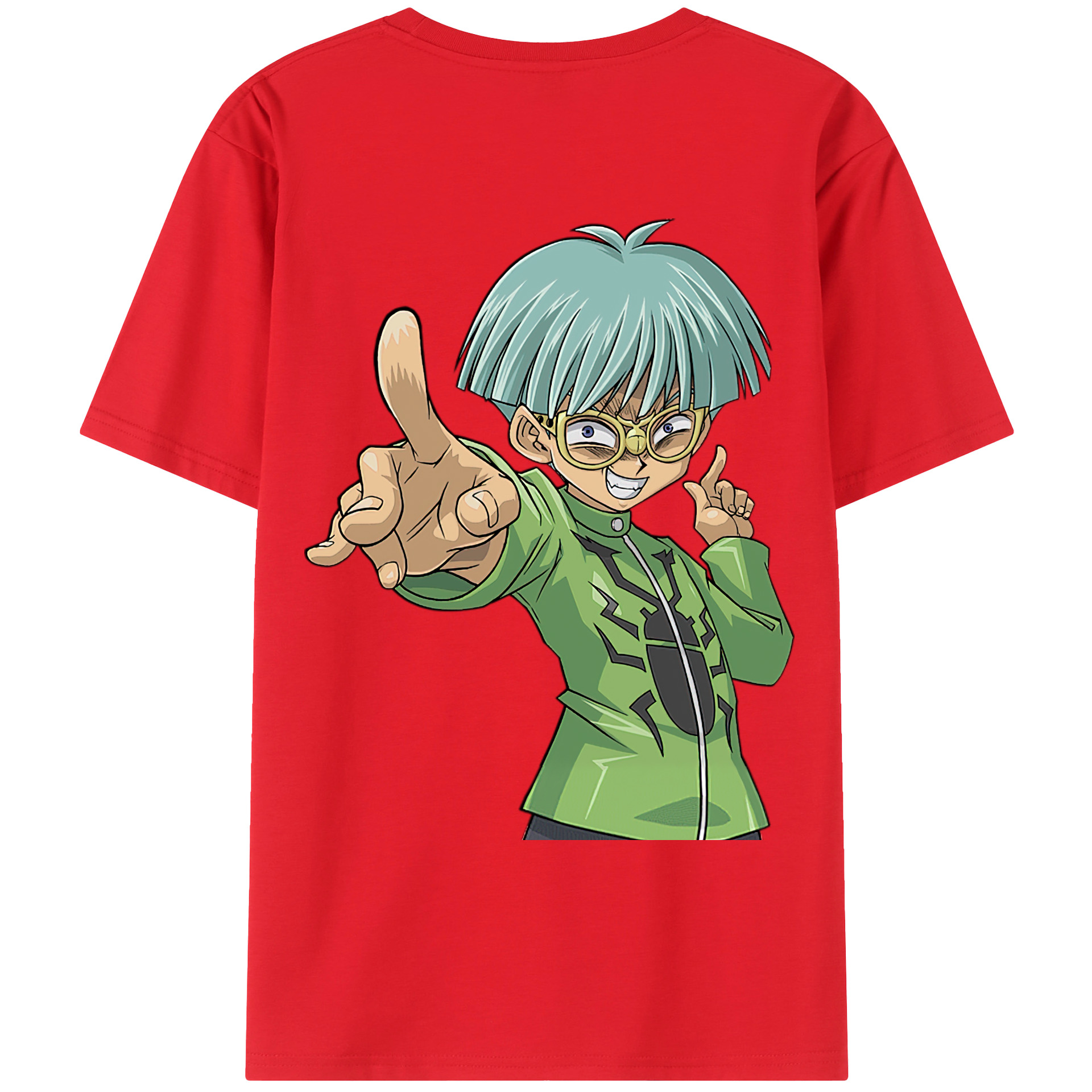 （画像用） 遊☆戯☆王 Yu-Gi-Oh! 綿100％ メンズ半袖Tシャツ（バックプリント） 通気性