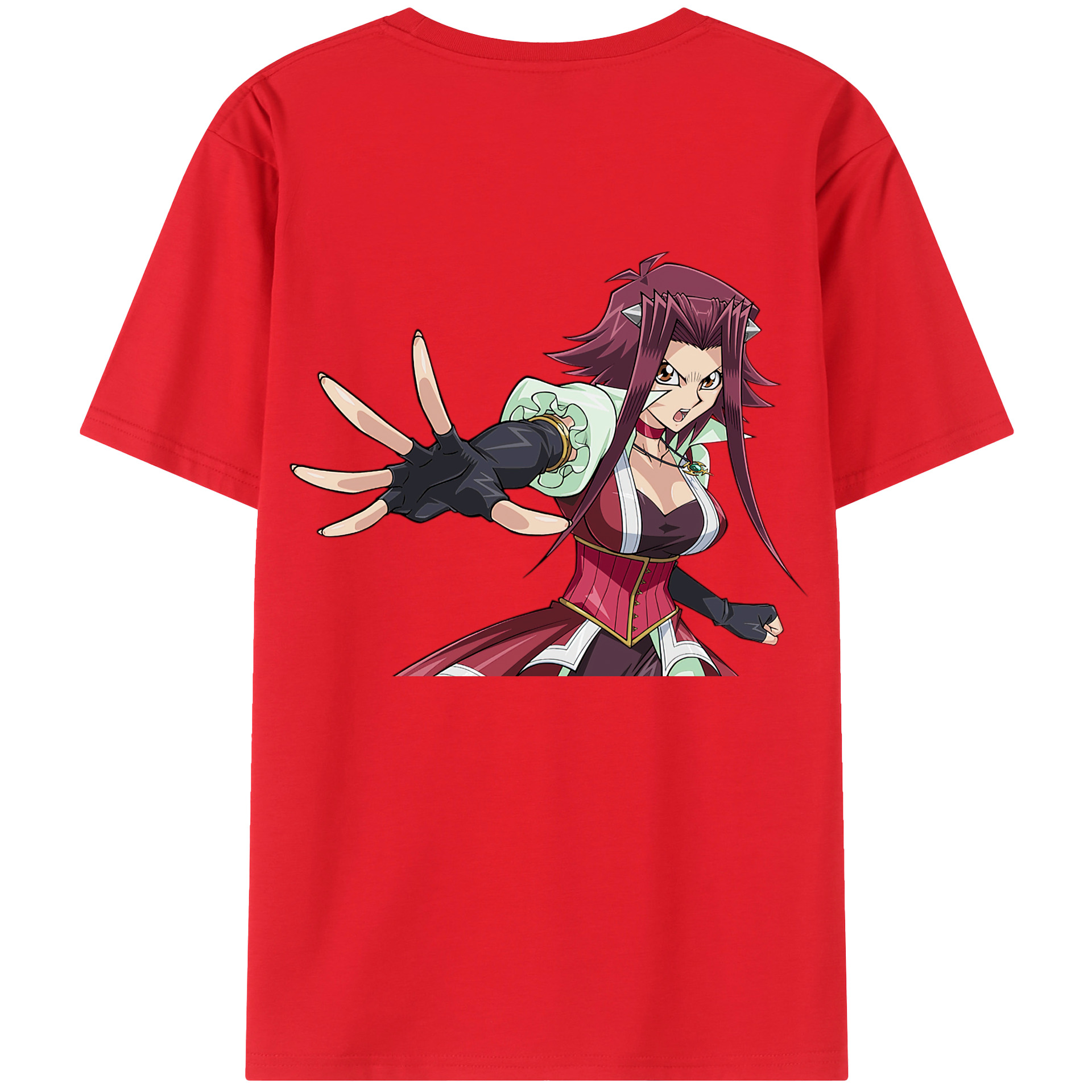 （画像用） 遊☆戯☆王 Yu-Gi-Oh! 綿100％ メンズ半袖Tシャツ（バックプリント） 通気性