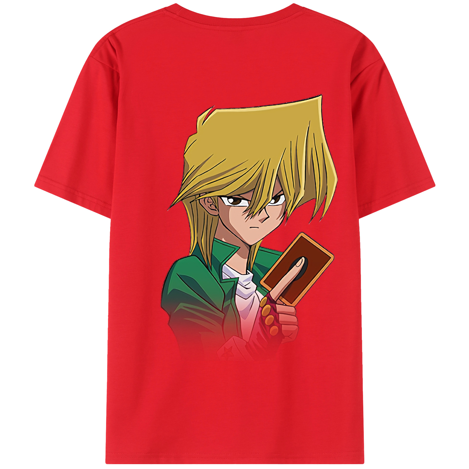 （画像用） 遊☆戯☆王 Yu-Gi-Oh! 綿100％ メンズ半袖Tシャツ（バックプリント） 通気性