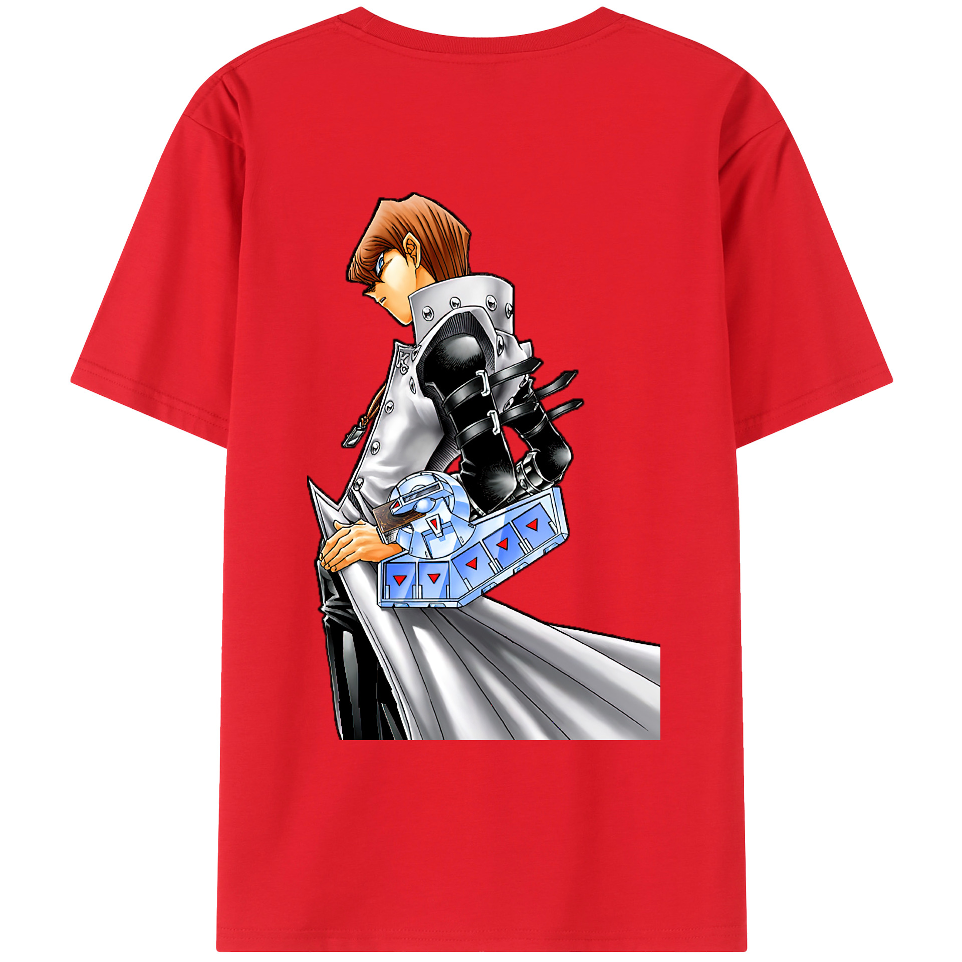 （画像用） 遊☆戯☆王 Yu-Gi-Oh! 綿100％ メンズ半袖Tシャツ（バックプリント） 通気性