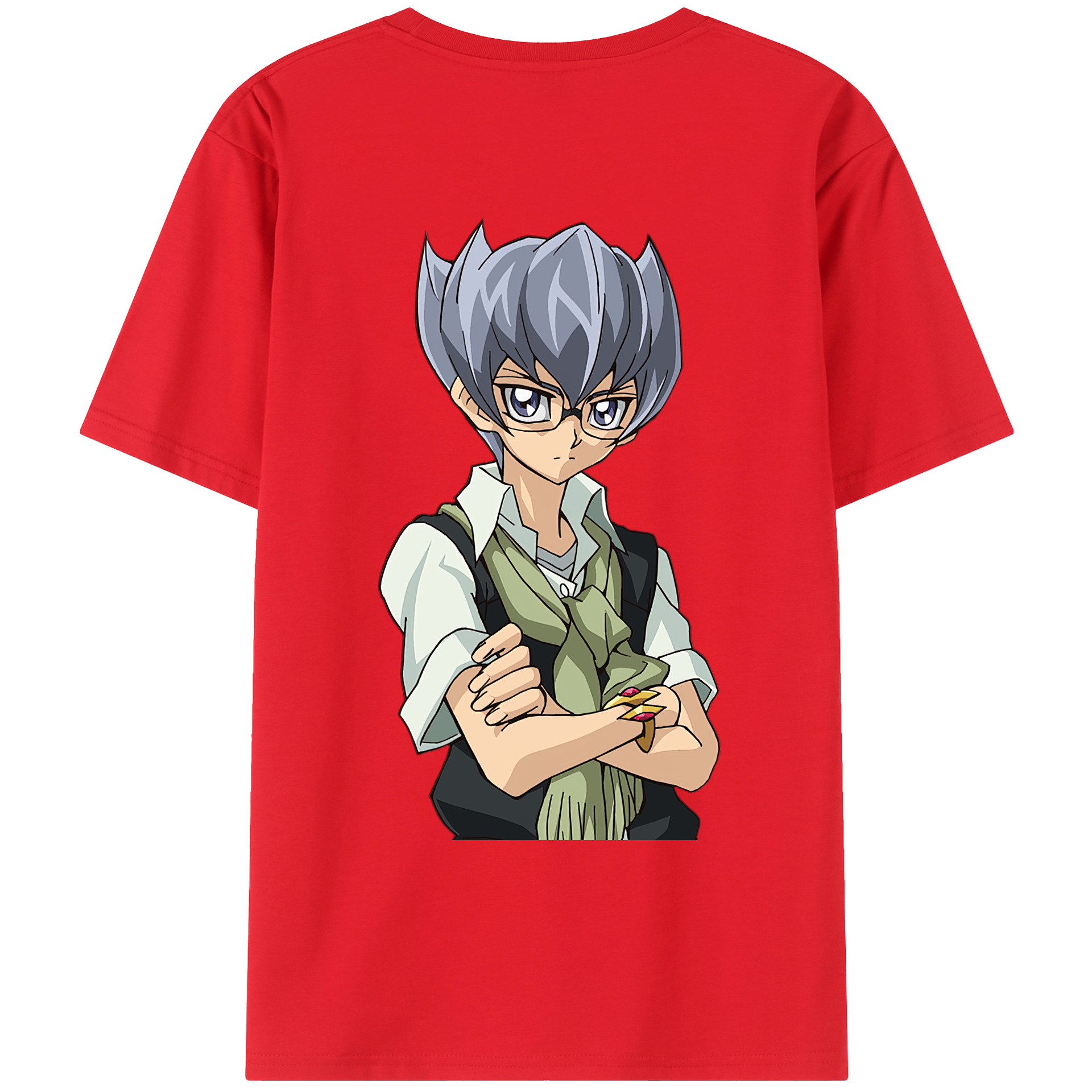 （画像用） 遊☆戯☆王 Yu-Gi-Oh! 綿100％ メンズ半袖Tシャツ（バックプリント） 通気性