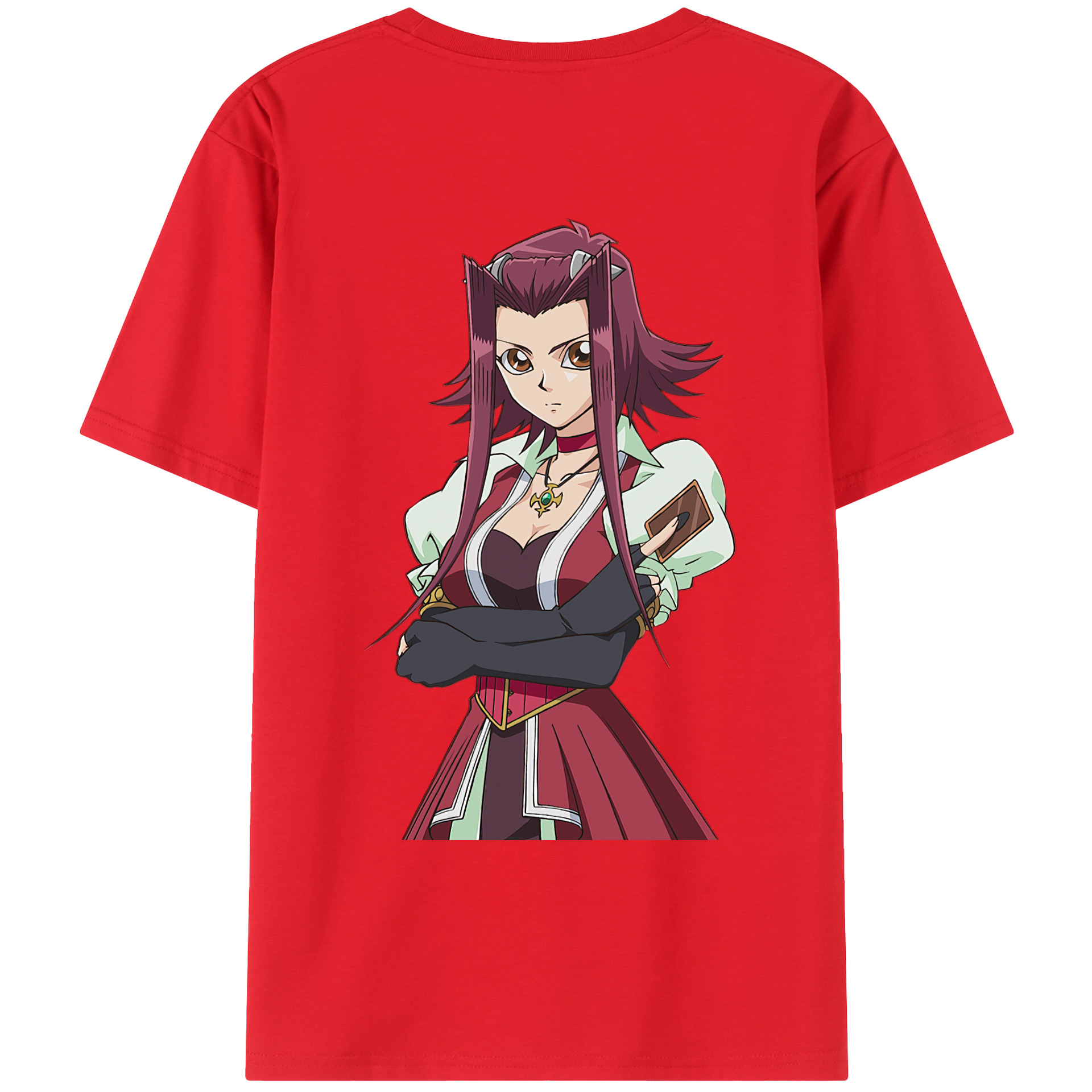 （画像用） 遊☆戯☆王 Yu-Gi-Oh! 綿100％ メンズ半袖Tシャツ（バックプリント） 通気性