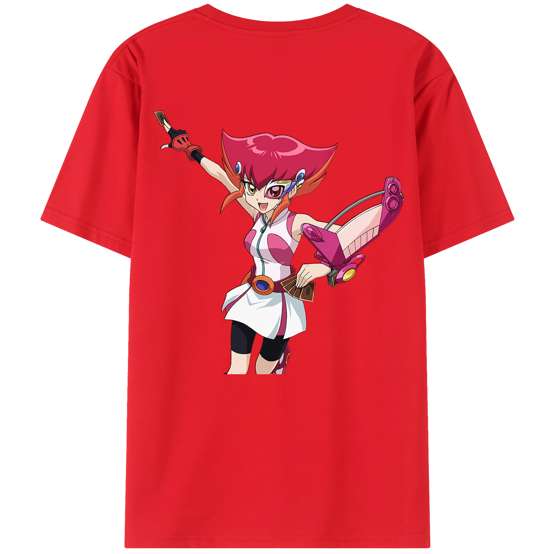 （画像用） 遊☆戯☆王 Yu-Gi-Oh! 綿100％ メンズ半袖Tシャツ（バックプリント） 通気性