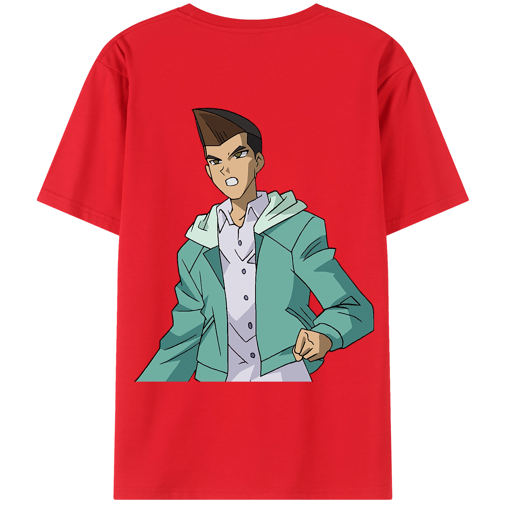 （画像用） 遊☆戯☆王 Yu-Gi-Oh! 綿100％ メンズ半袖Tシャツ（バックプリント） 通気性