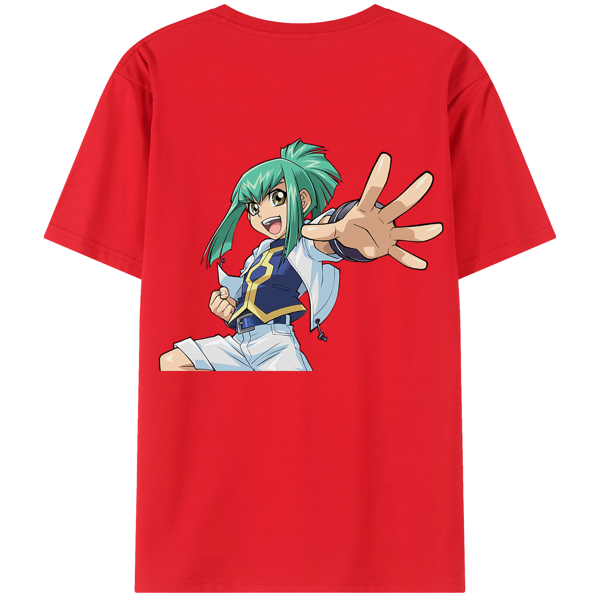 （画像用） 遊☆戯☆王 Yu-Gi-Oh! 綿100％ メンズ半袖Tシャツ（バックプリント） 通気性