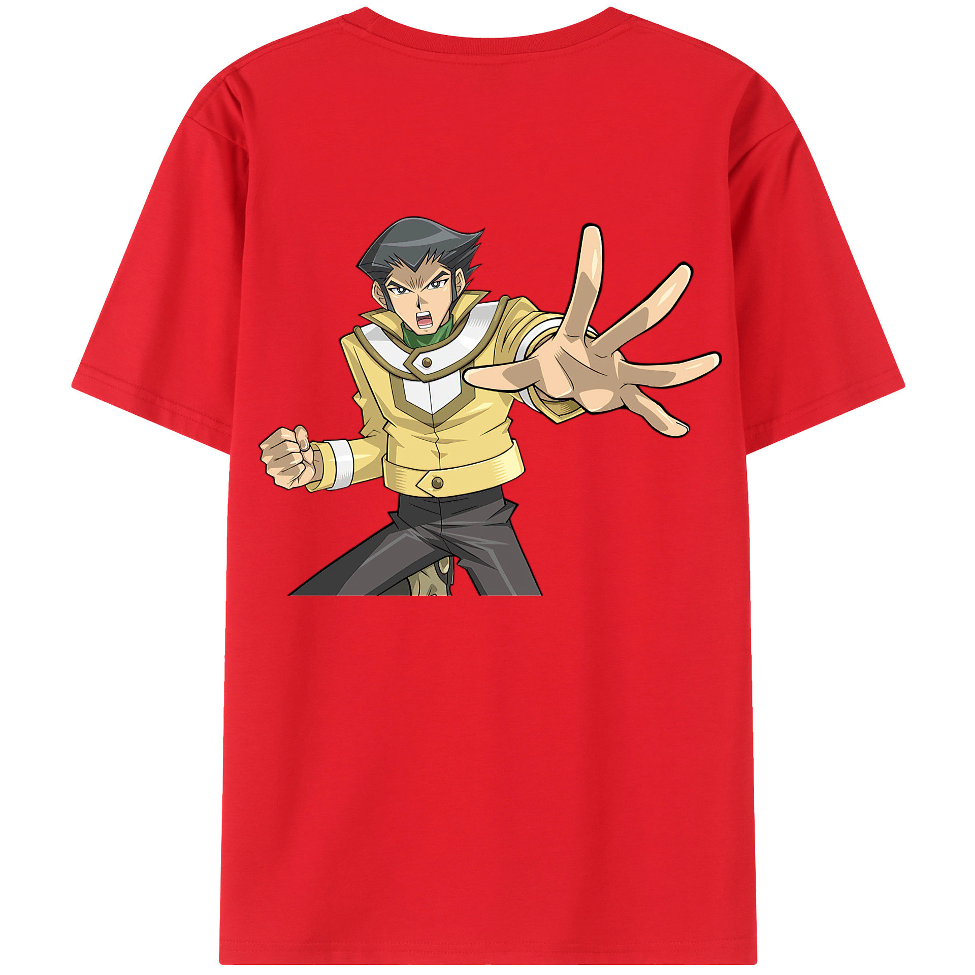 （画像用） 遊☆戯☆王 Yu-Gi-Oh! 綿100％ メンズ半袖Tシャツ（バックプリント） 通気性