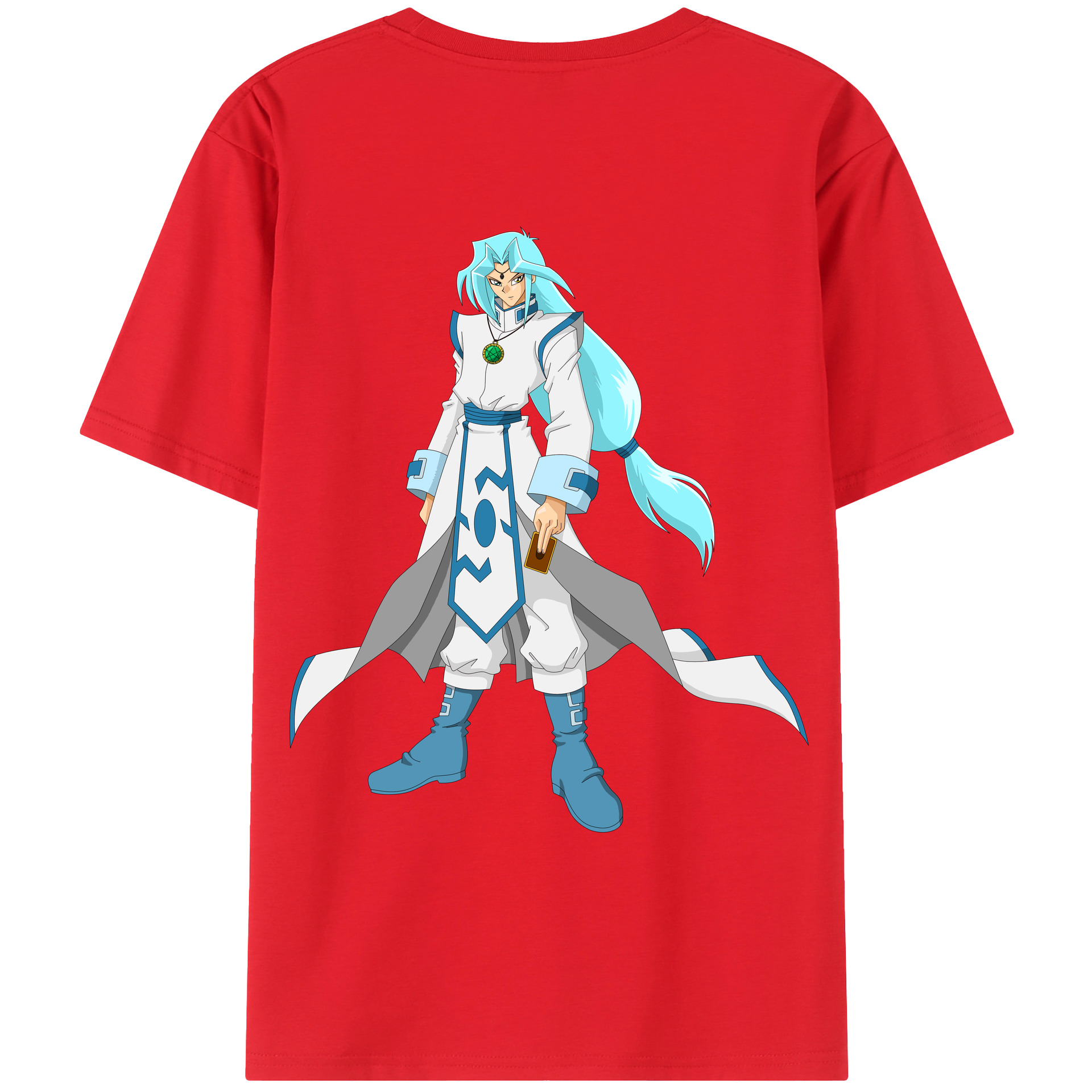 （画像用） 遊☆戯☆王 Yu-Gi-Oh! 綿100％ メンズ半袖Tシャツ（バックプリント） 通気性