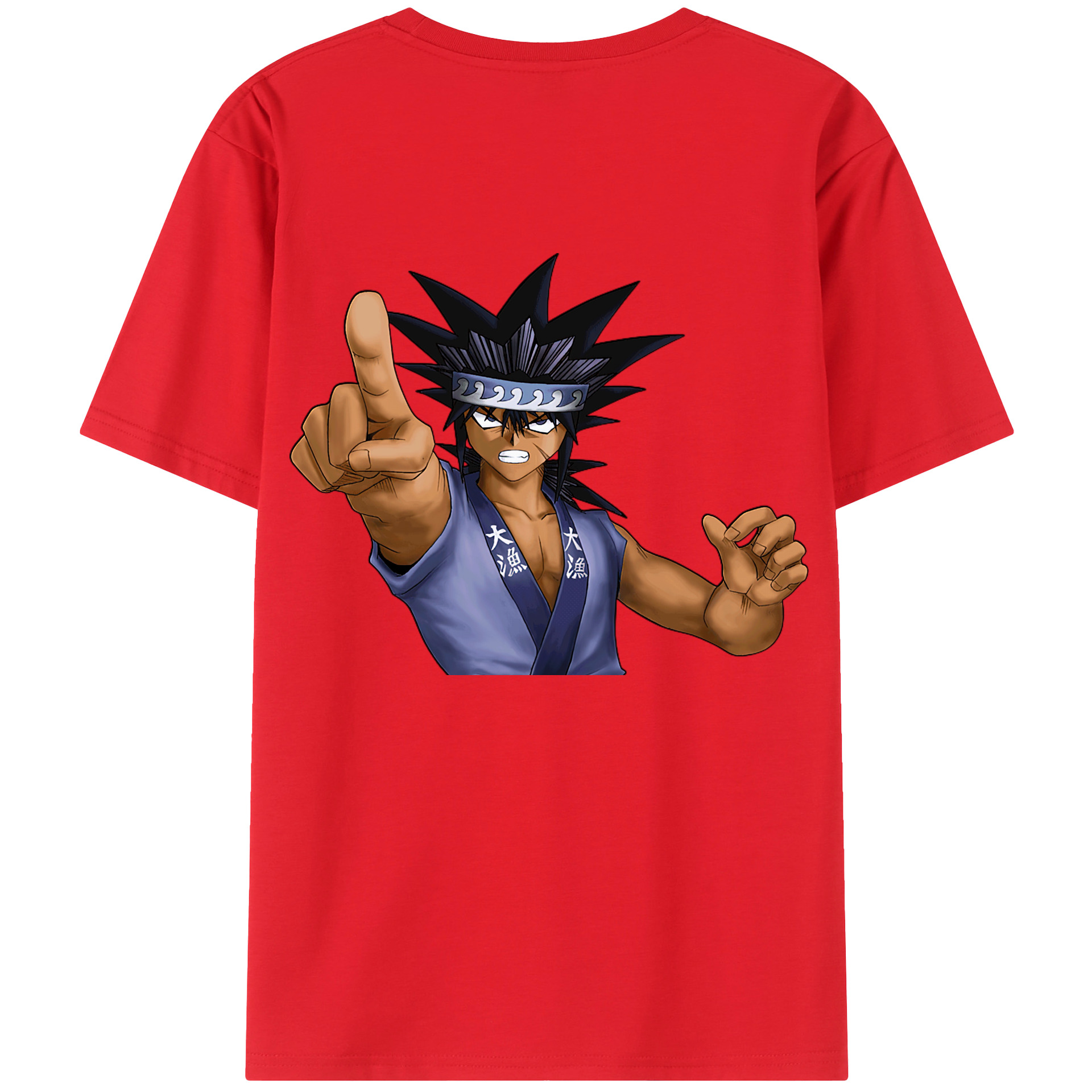 （画像用） 遊☆戯☆王 Yu-Gi-Oh! 綿100％ メンズ半袖Tシャツ（バックプリント） 通気性
