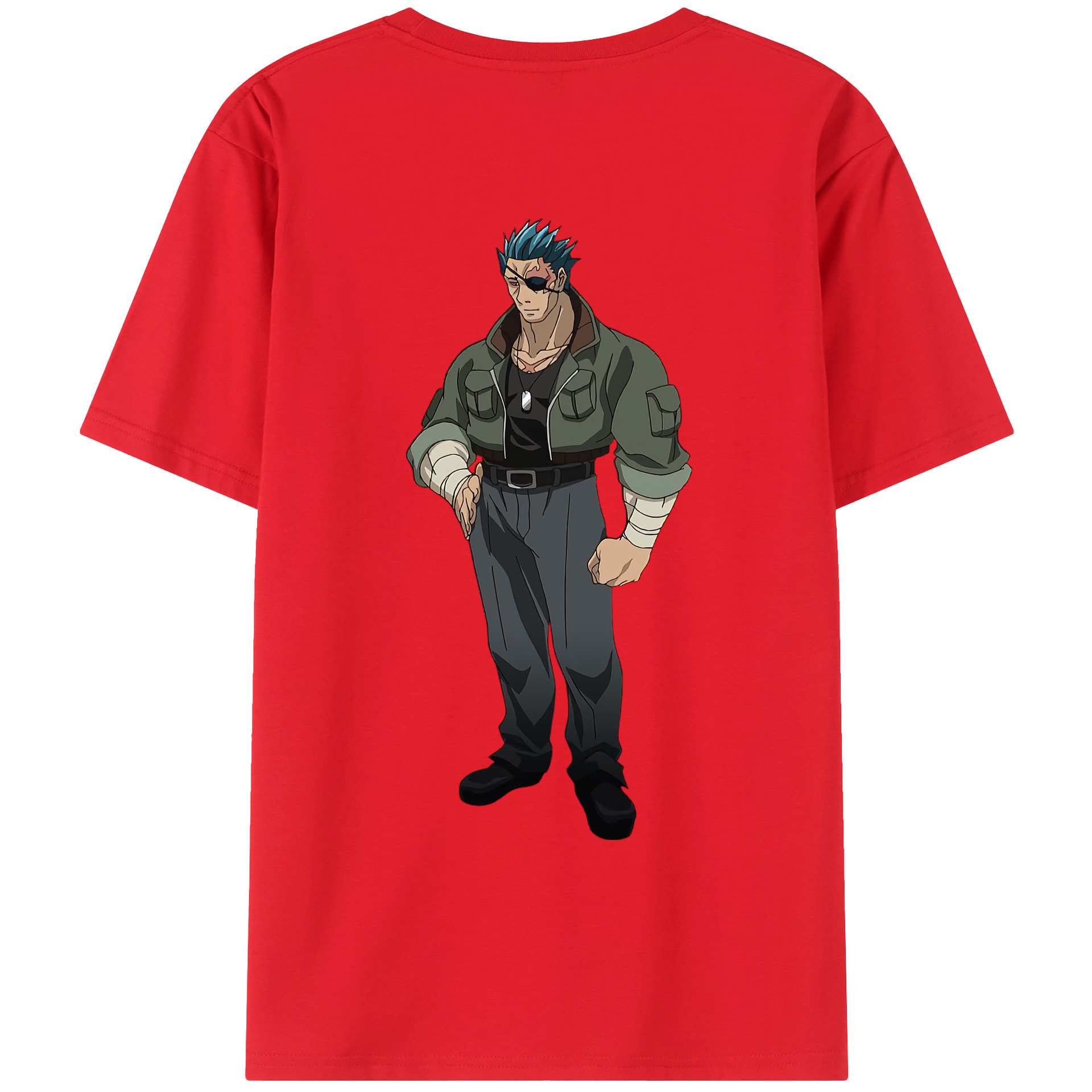 （画像用） 遊☆戯☆王 Yu-Gi-Oh! 綿100％ メンズ半袖Tシャツ（バックプリント） 通気性