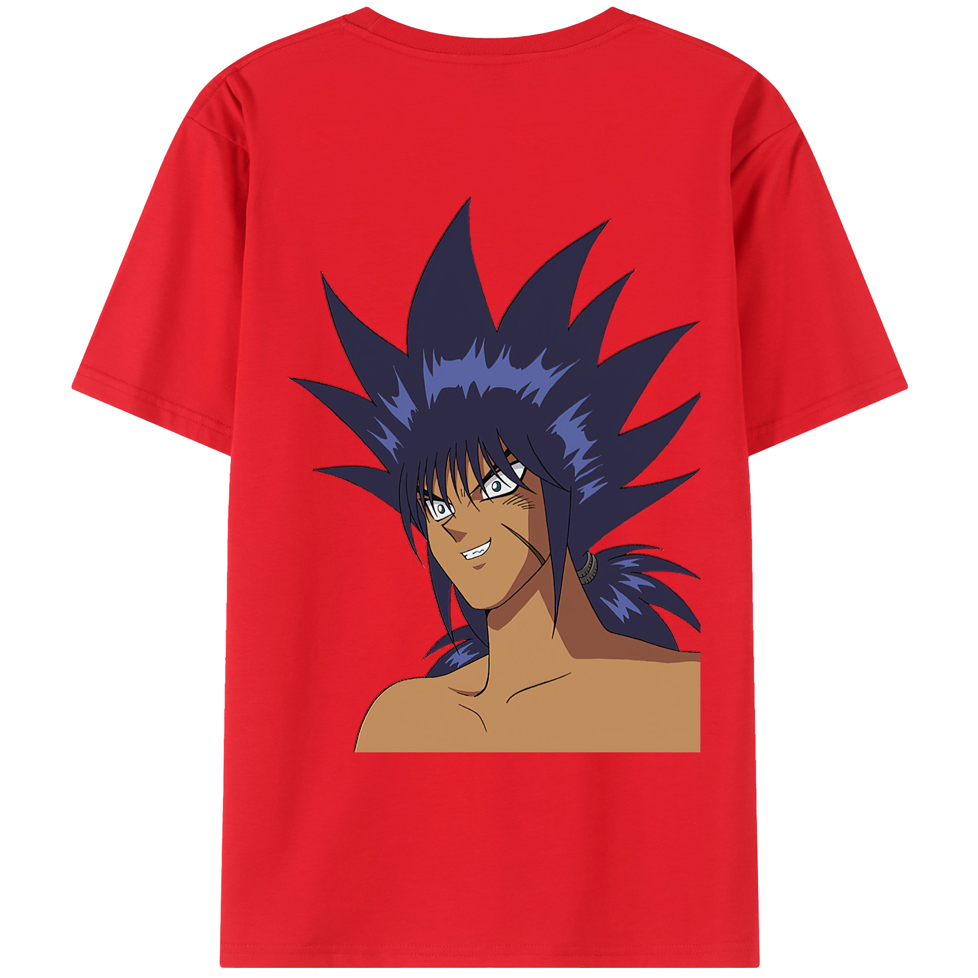 （画像用） 遊☆戯☆王 Yu-Gi-Oh! 綿100％ メンズ半袖Tシャツ（バックプリント） 通気性