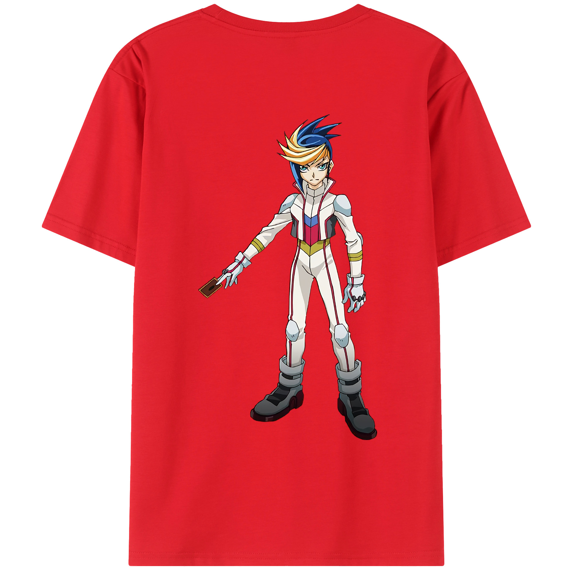 （画像用） 遊☆戯☆王 Yu-Gi-Oh! 綿100％ メンズ半袖Tシャツ（バックプリント） 通気性