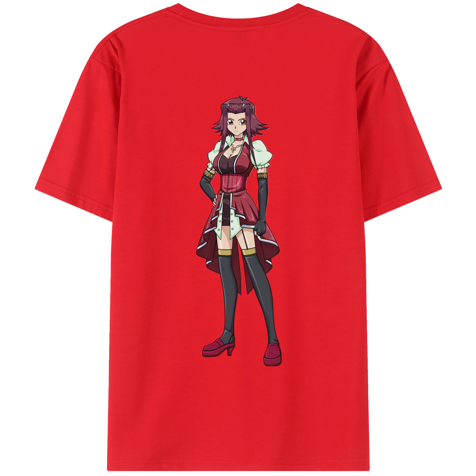 （画像用） 遊☆戯☆王 Yu-Gi-Oh! 綿100％ メンズ半袖Tシャツ（バックプリント） 通気性