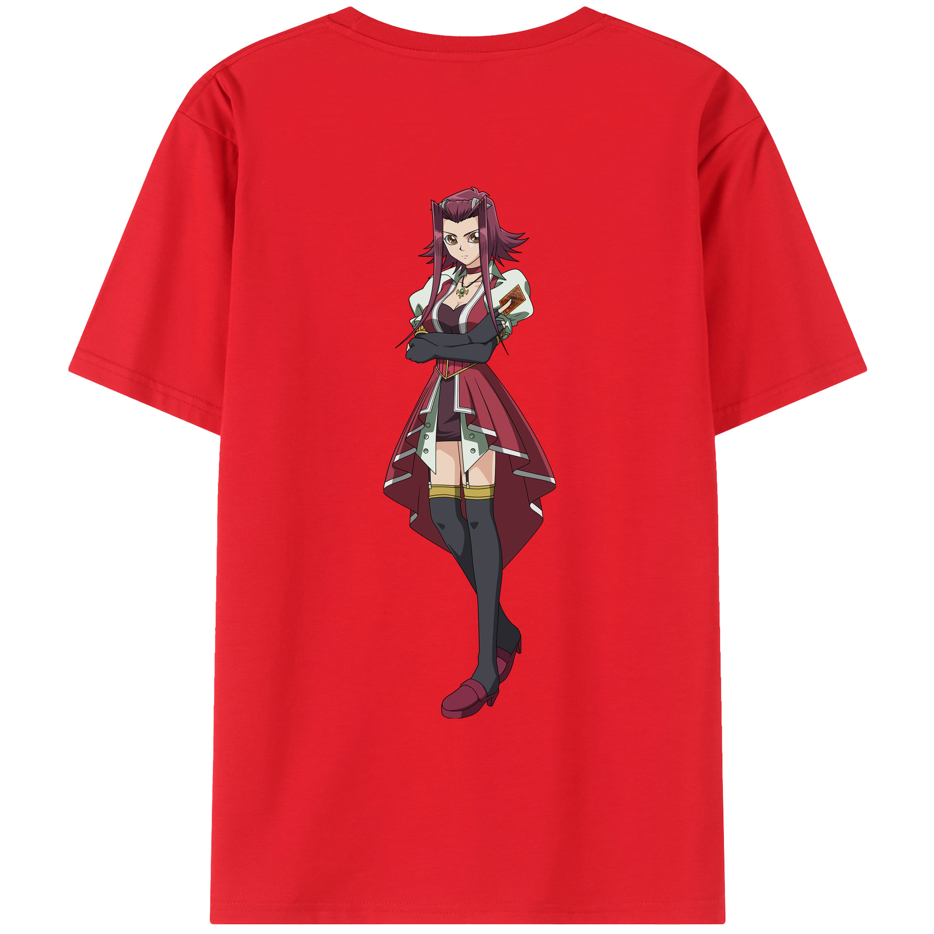 （画像用） 遊☆戯☆王 Yu-Gi-Oh! 綿100％ メンズ半袖Tシャツ（バックプリント） 通気性