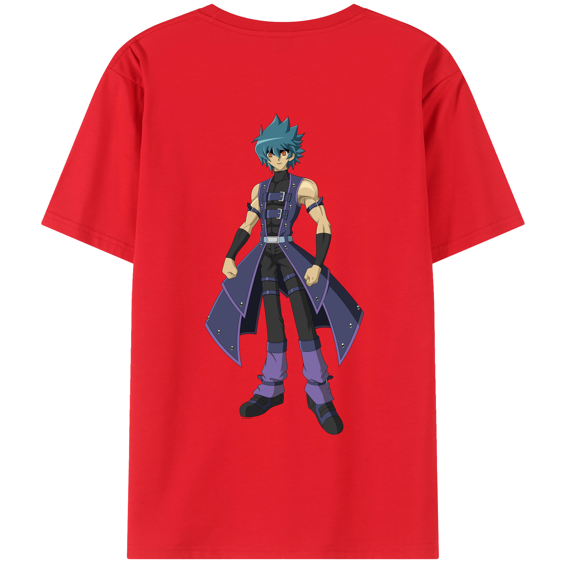 （画像用） 遊☆戯☆王 Yu-Gi-Oh! 綿100％ メンズ半袖Tシャツ（バックプリント） 通気性