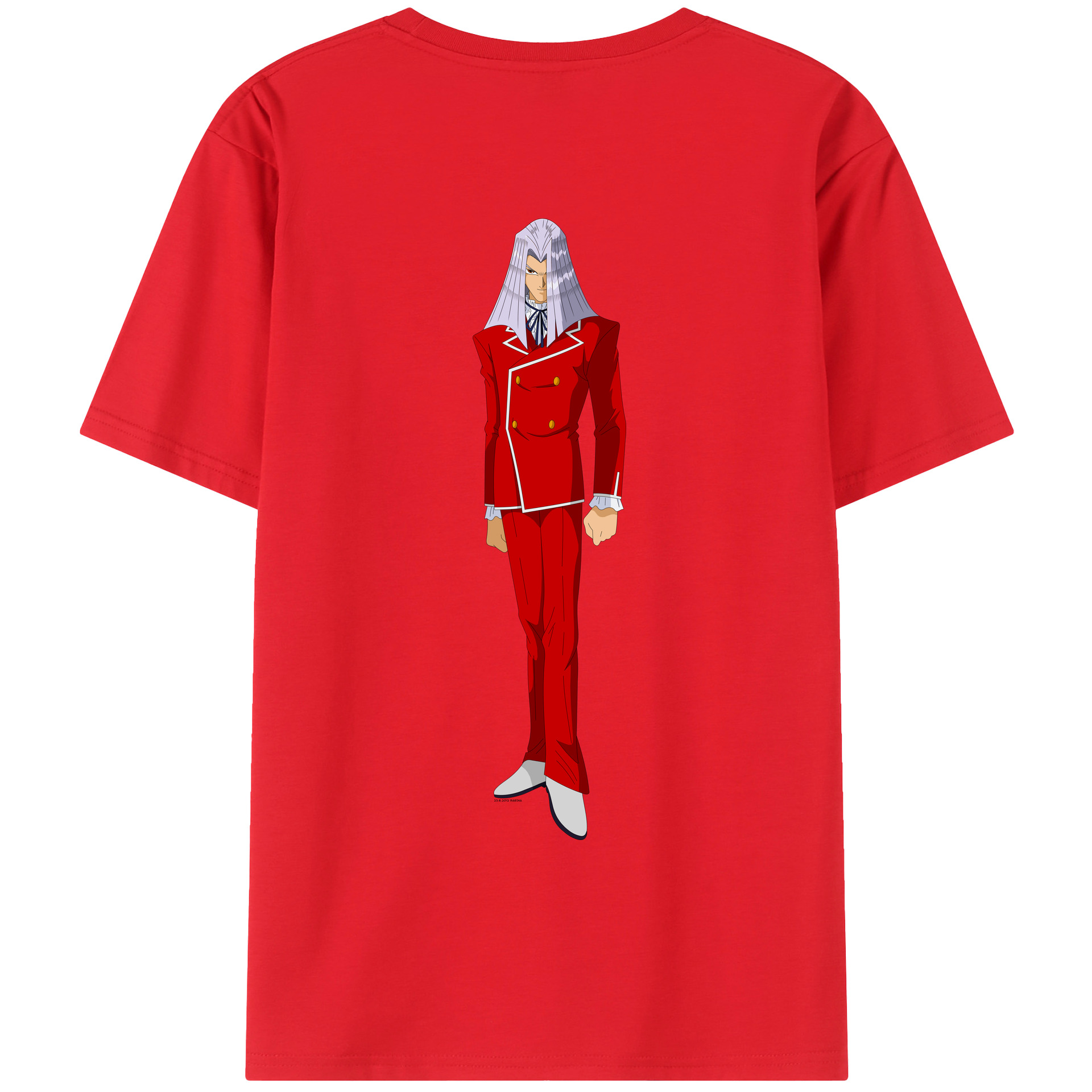 （画像用） 遊☆戯☆王 Yu-Gi-Oh! 綿100％ メンズ半袖Tシャツ（バックプリント） 通気性