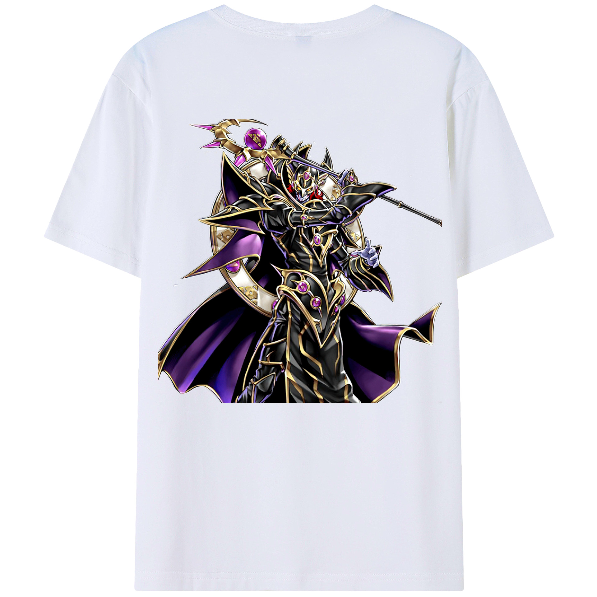 （画像用） 遊☆戯☆王 Yu-Gi-Oh! 綿100％ メンズ半袖Tシャツ（バックプリント） 通気性