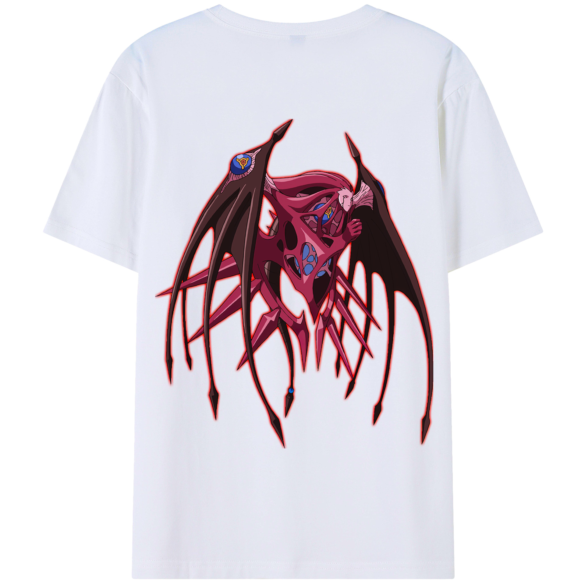 （画像用） 遊☆戯☆王 Yu-Gi-Oh! 綿100％ メンズ半袖Tシャツ（バックプリント） 通気性
