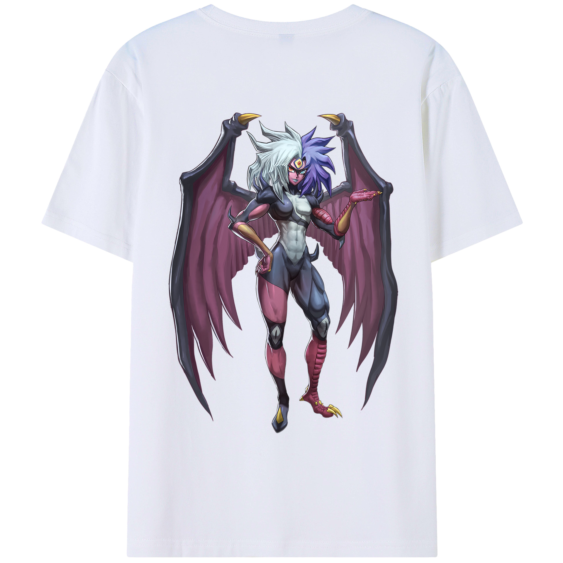 （画像用） 遊☆戯☆王 Yu-Gi-Oh! 綿100％ メンズ半袖Tシャツ（バックプリント） 通気性