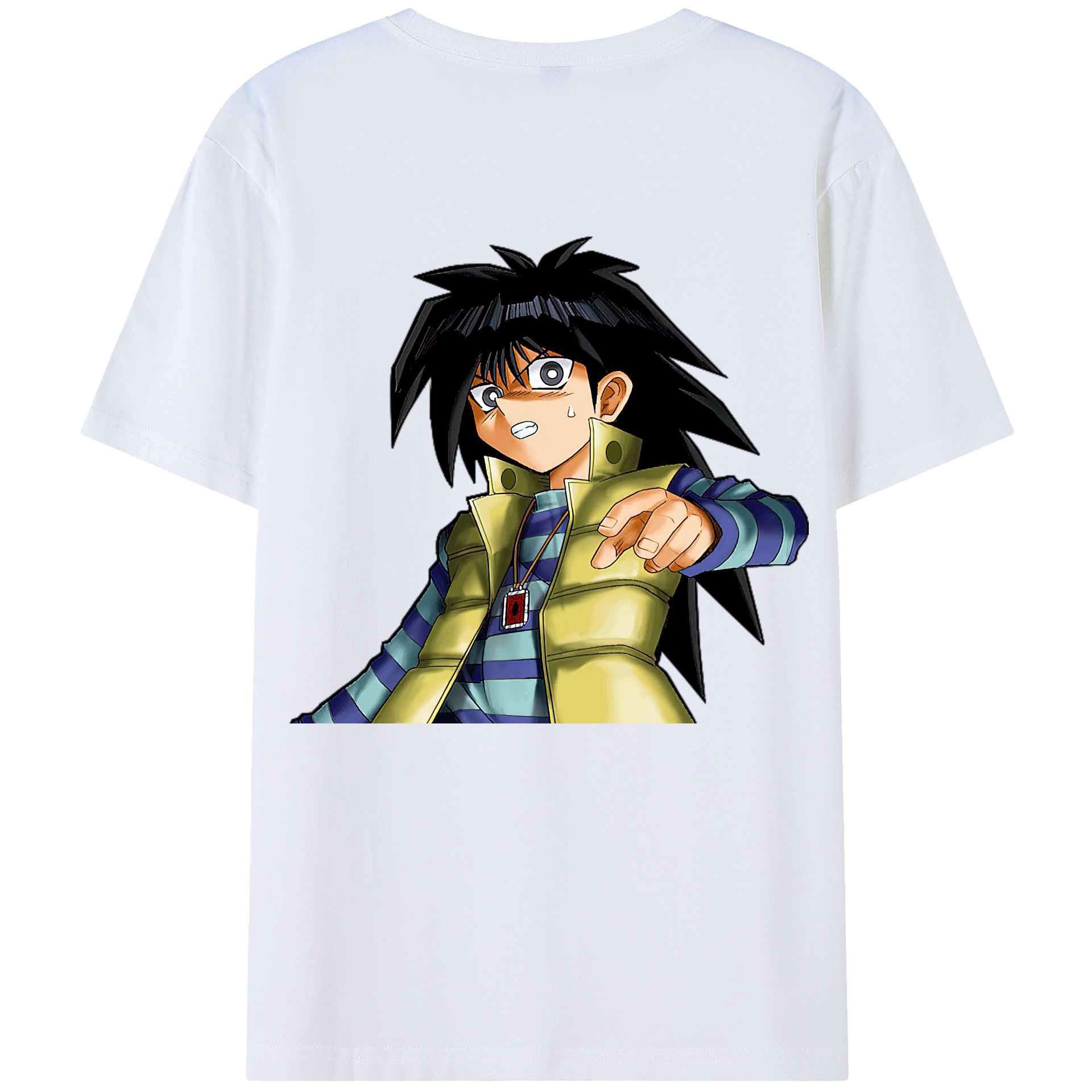 （画像用） 遊☆戯☆王 Yu-Gi-Oh! 綿100％ メンズ半袖Tシャツ（バックプリント） 通気性