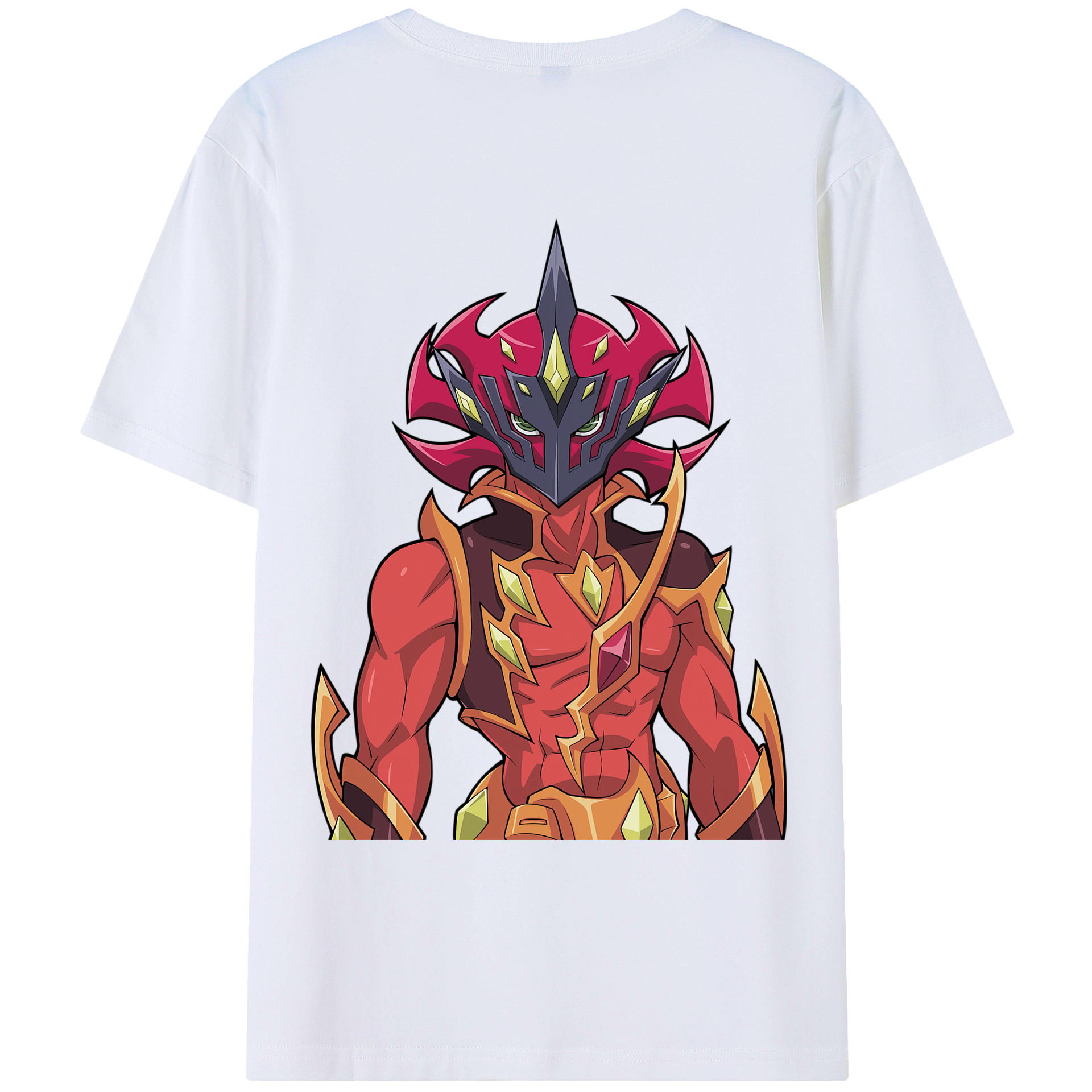 （画像用） 遊☆戯☆王 Yu-Gi-Oh! 綿100％ メンズ半袖Tシャツ（バックプリント） 通気性