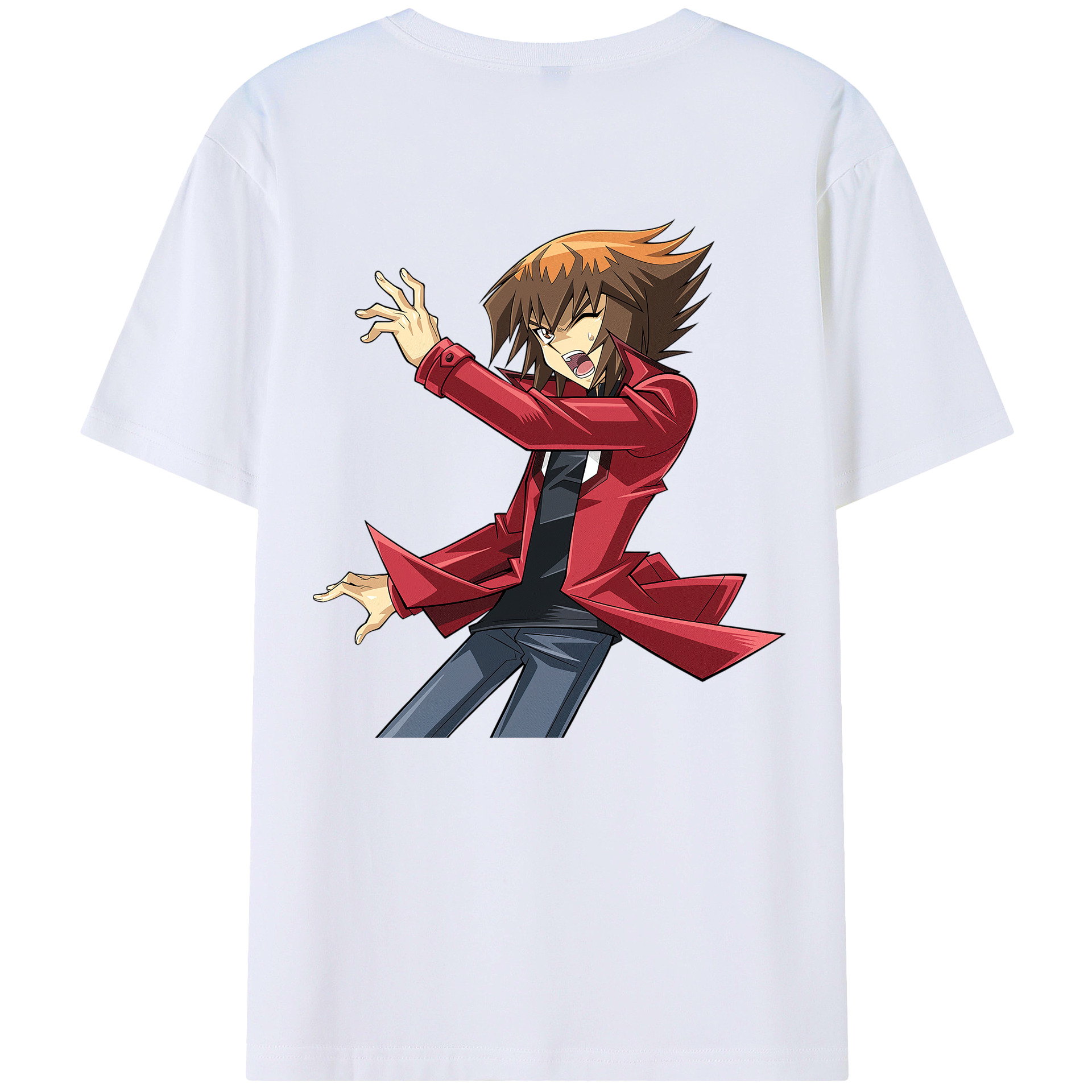 （画像用） 遊☆戯☆王 Yu-Gi-Oh! 綿100％ メンズ半袖Tシャツ（バックプリント） 通気性