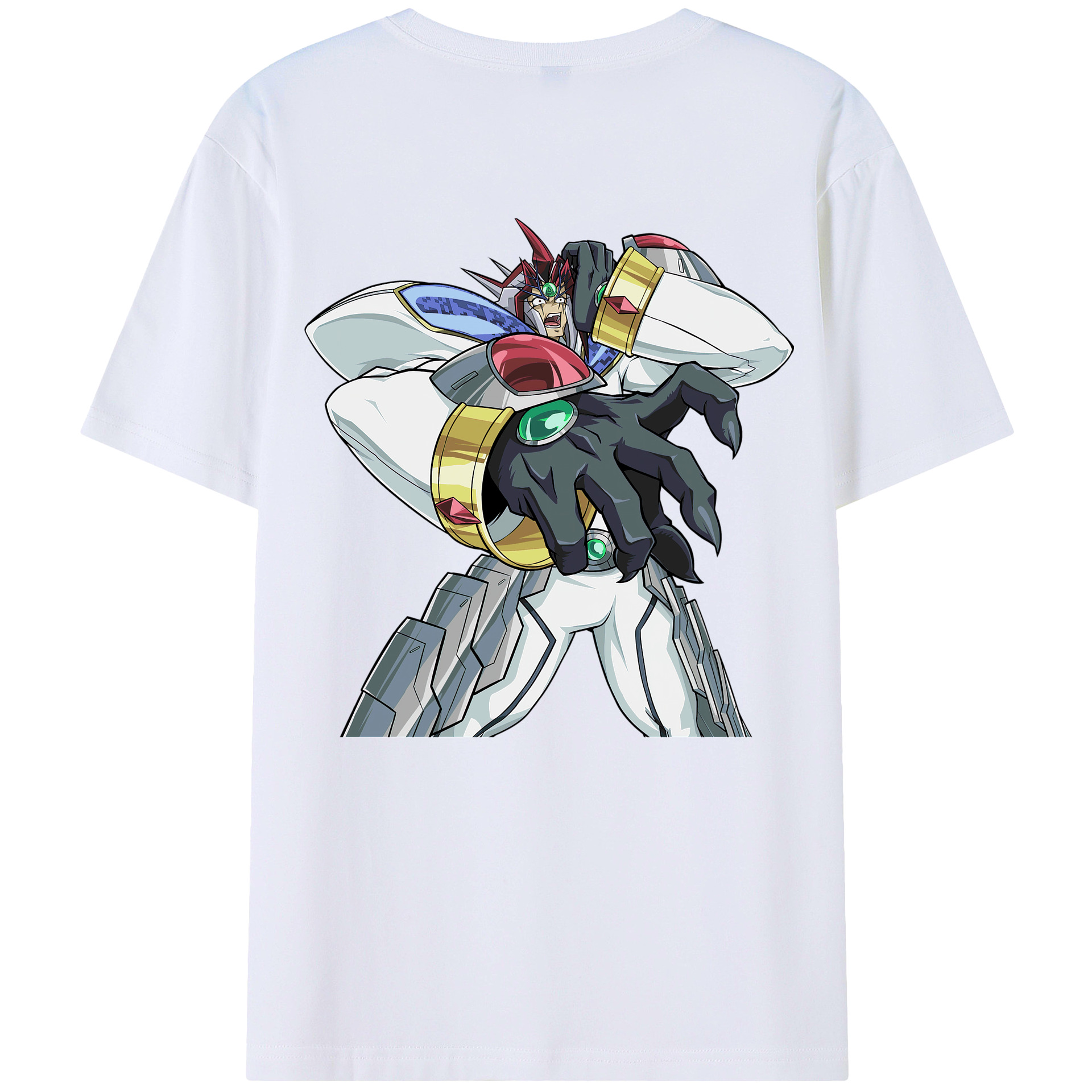 （画像用） 遊☆戯☆王 Yu-Gi-Oh! 綿100％ メンズ半袖Tシャツ（バックプリント） 通気性
