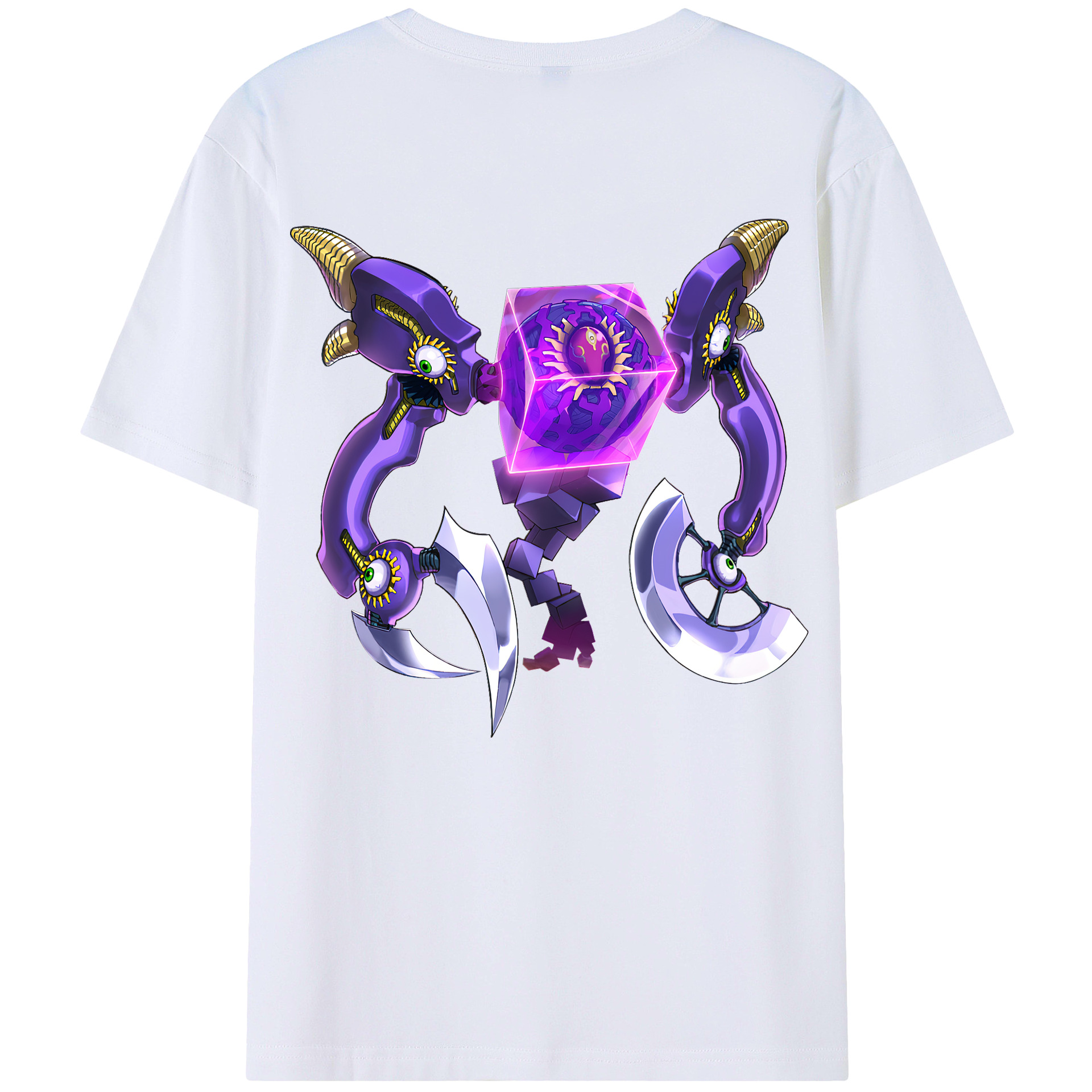 （画像用） 遊☆戯☆王 Yu-Gi-Oh! 綿100％ メンズ半袖Tシャツ（バックプリント） 通気性