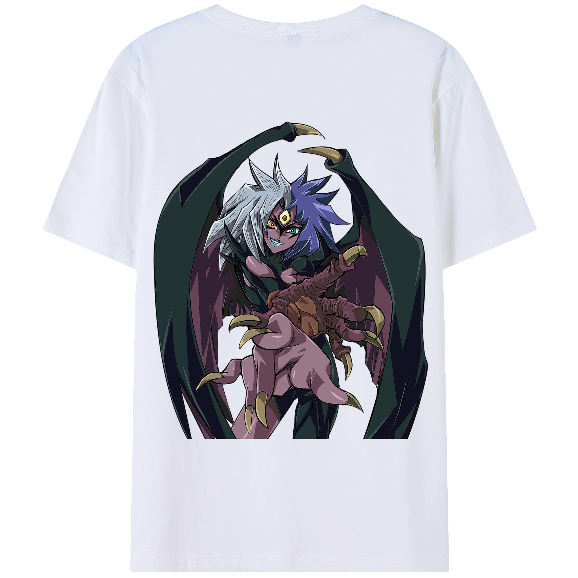 （画像用） 遊☆戯☆王 Yu-Gi-Oh! 綿100％ メンズ半袖Tシャツ（バックプリント） 通気性