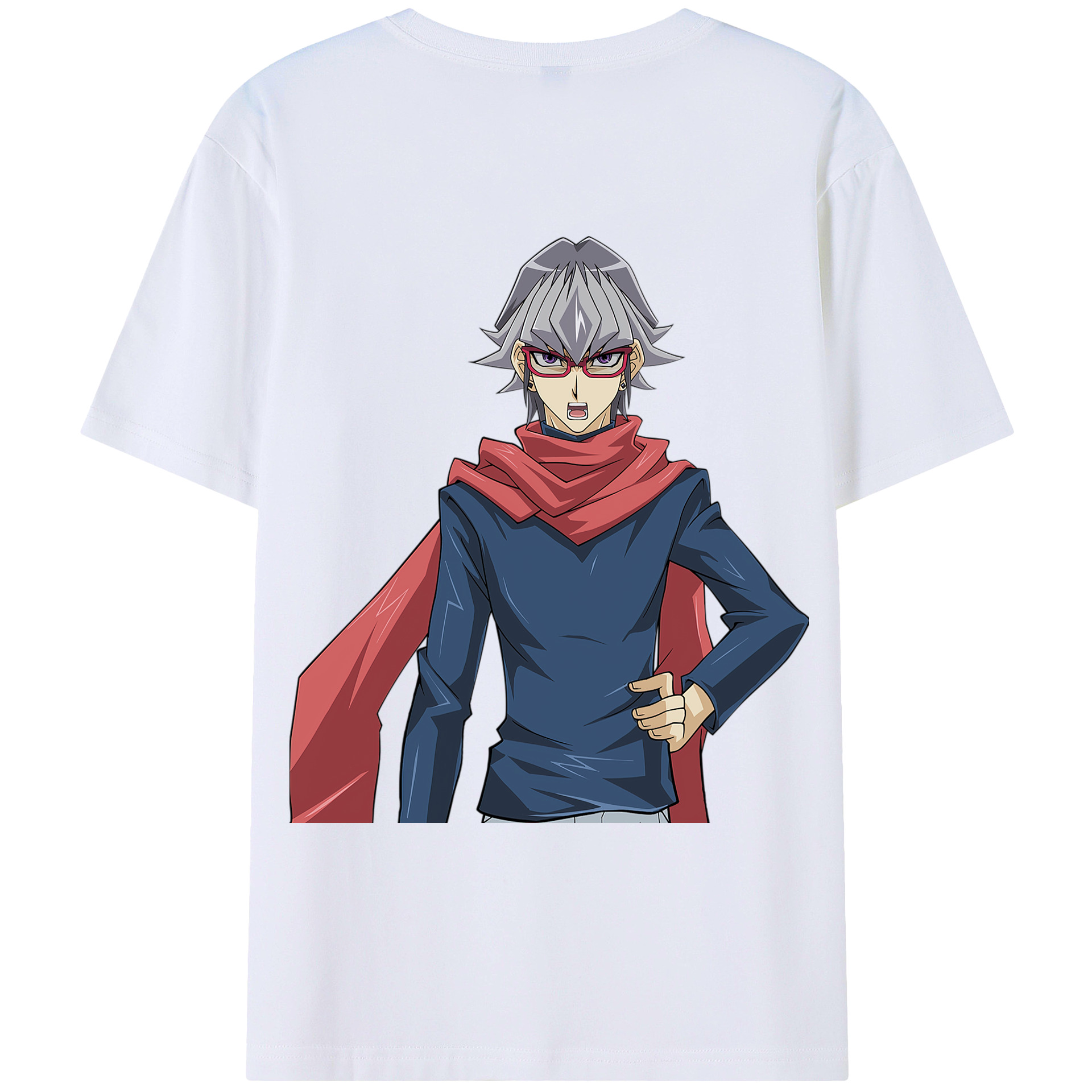 （画像用） 遊☆戯☆王 Yu-Gi-Oh! 綿100％ メンズ半袖Tシャツ（バックプリント） 通気性