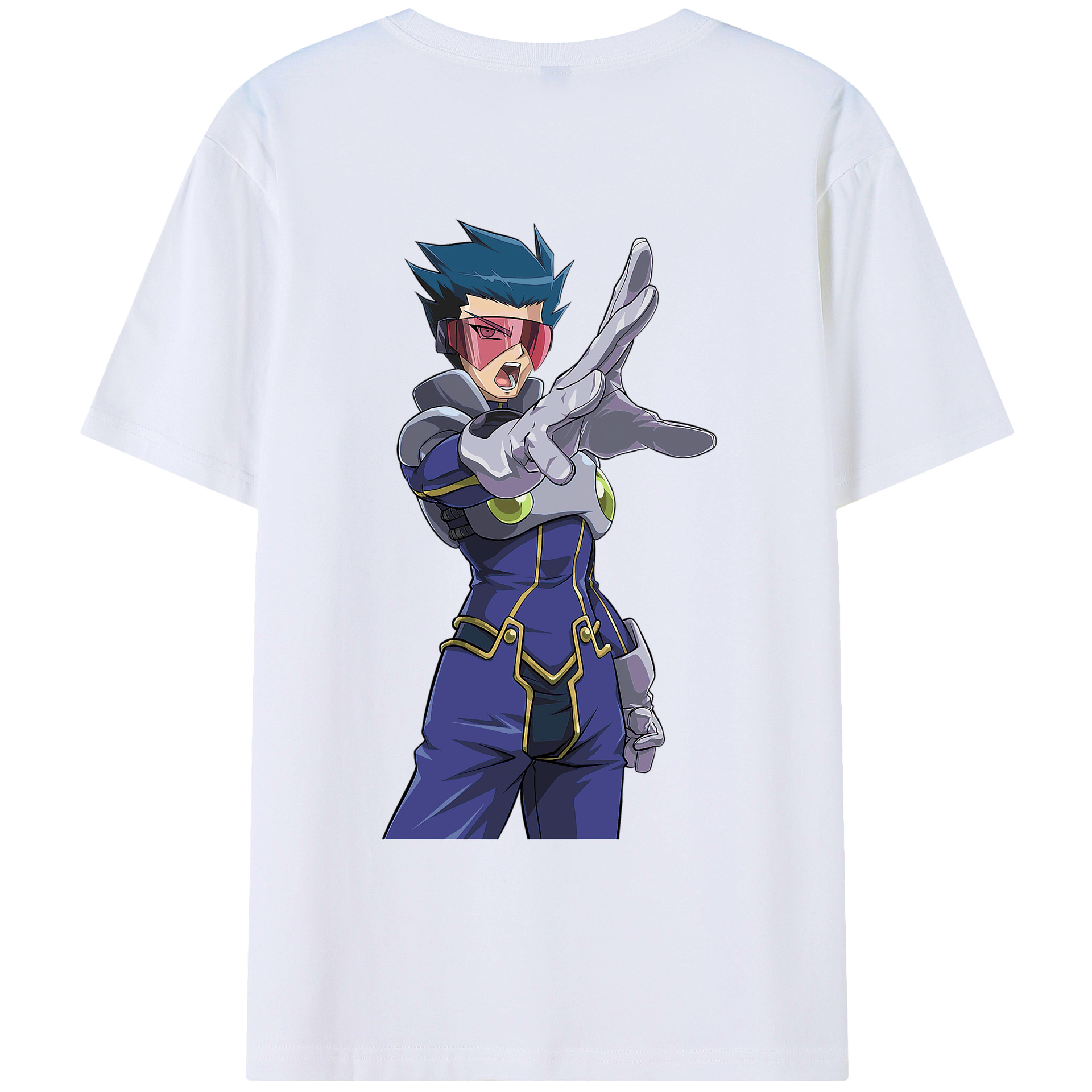 （画像用） 遊☆戯☆王 Yu-Gi-Oh! 綿100％ メンズ半袖Tシャツ（バックプリント） 通気性
