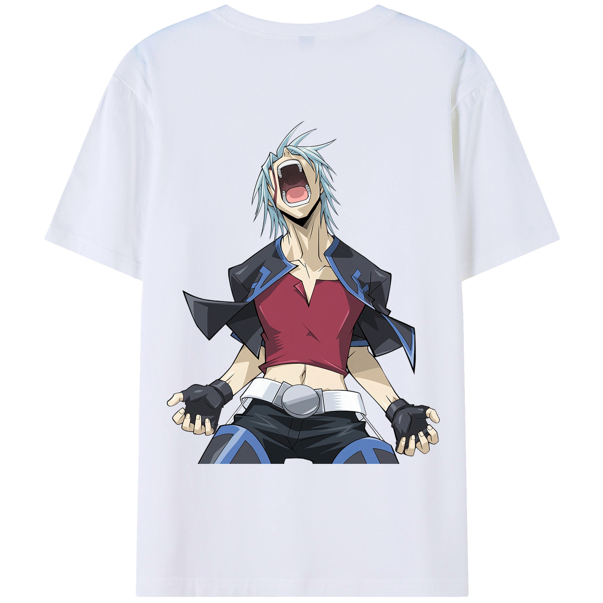 （画像用） 遊☆戯☆王 Yu-Gi-Oh! 綿100％ メンズ半袖Tシャツ（バックプリント） 通気性