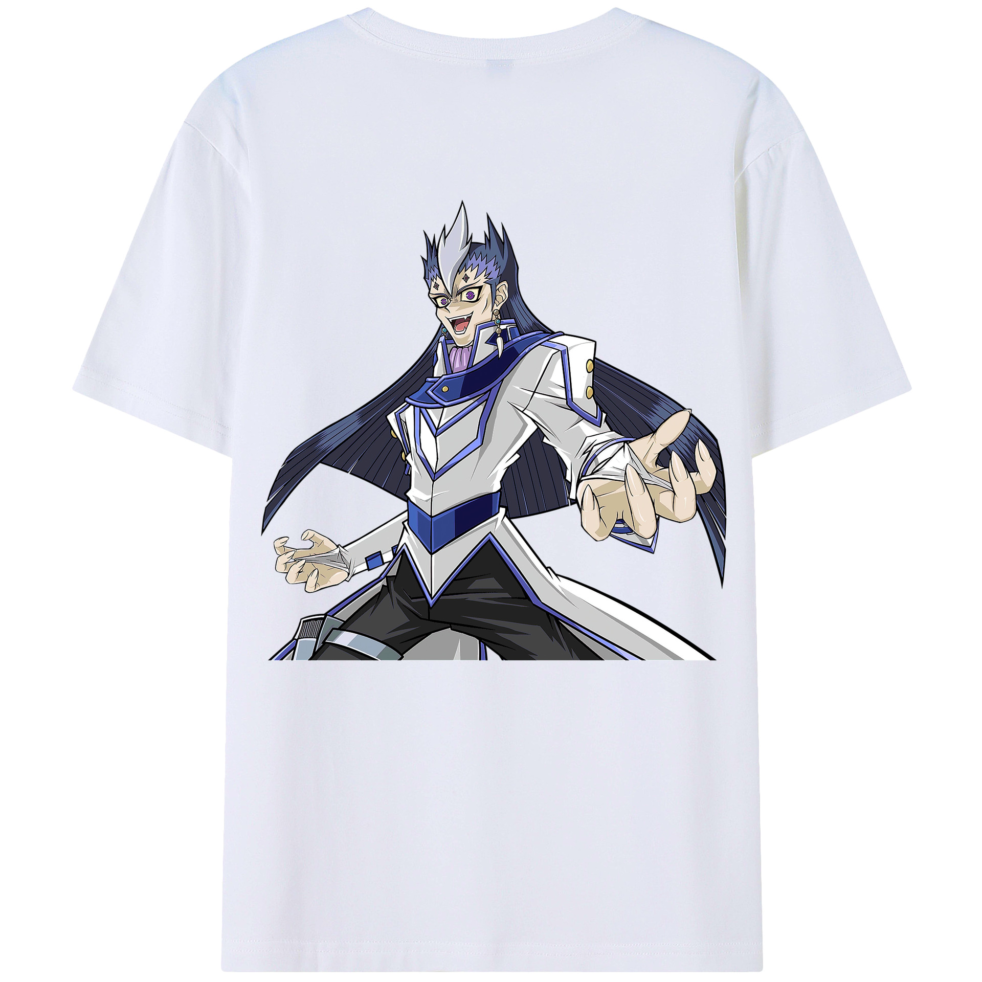 （画像用） 遊☆戯☆王 Yu-Gi-Oh! 綿100％ メンズ半袖Tシャツ（バックプリント） 通気性