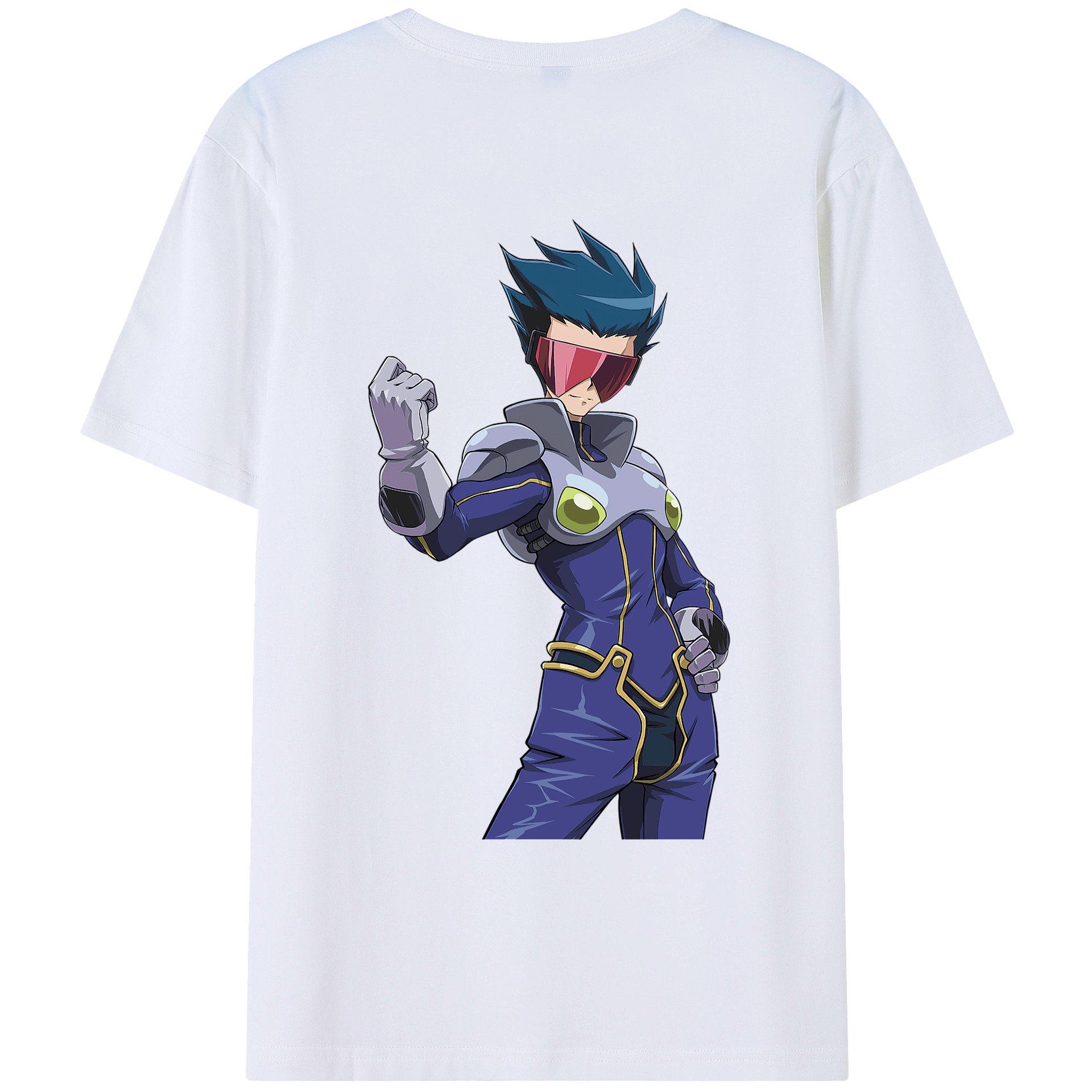（画像用） 遊☆戯☆王 Yu-Gi-Oh! 綿100％ メンズ半袖Tシャツ（バックプリント） 通気性