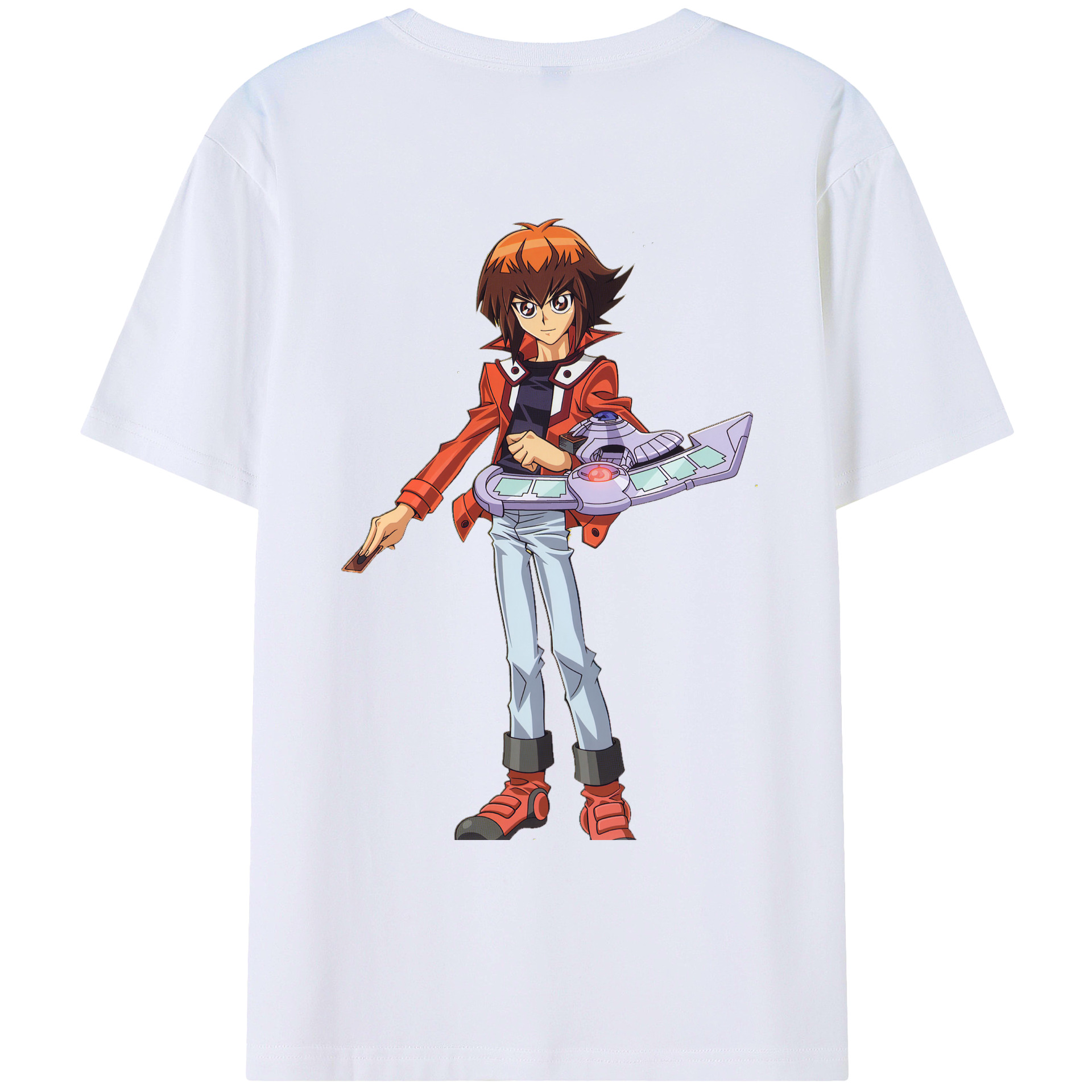 （画像用） 遊☆戯☆王 Yu-Gi-Oh! 綿100％ メンズ半袖Tシャツ（バックプリント） 通気性