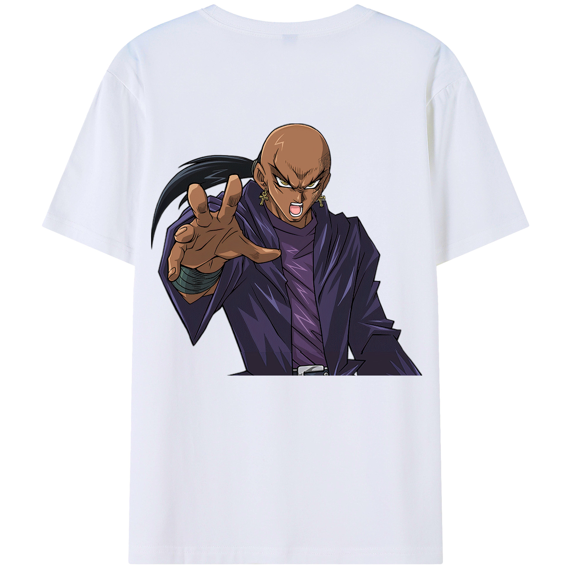 （画像用） 遊☆戯☆王 Yu-Gi-Oh! 綿100％ メンズ半袖Tシャツ（バックプリント） 通気性