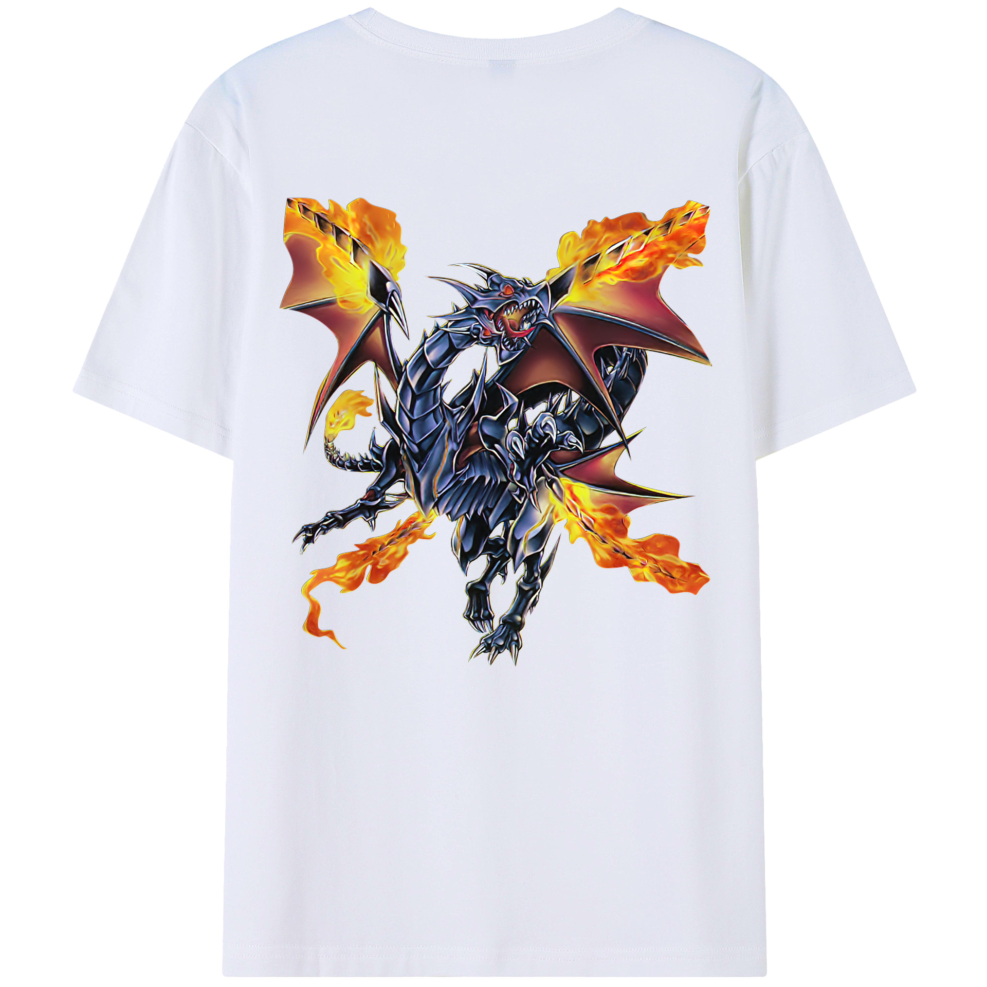 （画像用） 遊☆戯☆王 Yu-Gi-Oh! 綿100％ メンズ半袖Tシャツ（バックプリント） 通気性