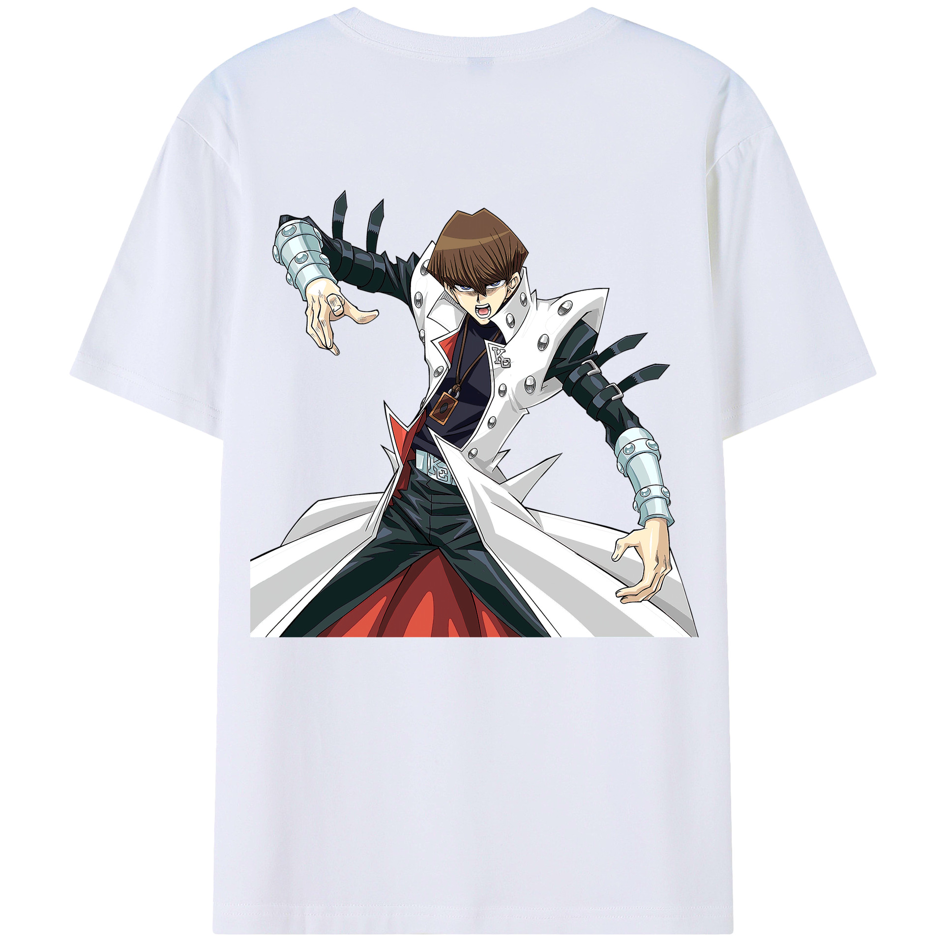 （画像用） 遊☆戯☆王 Yu-Gi-Oh! 綿100％ メンズ半袖Tシャツ（バックプリント） 通気性