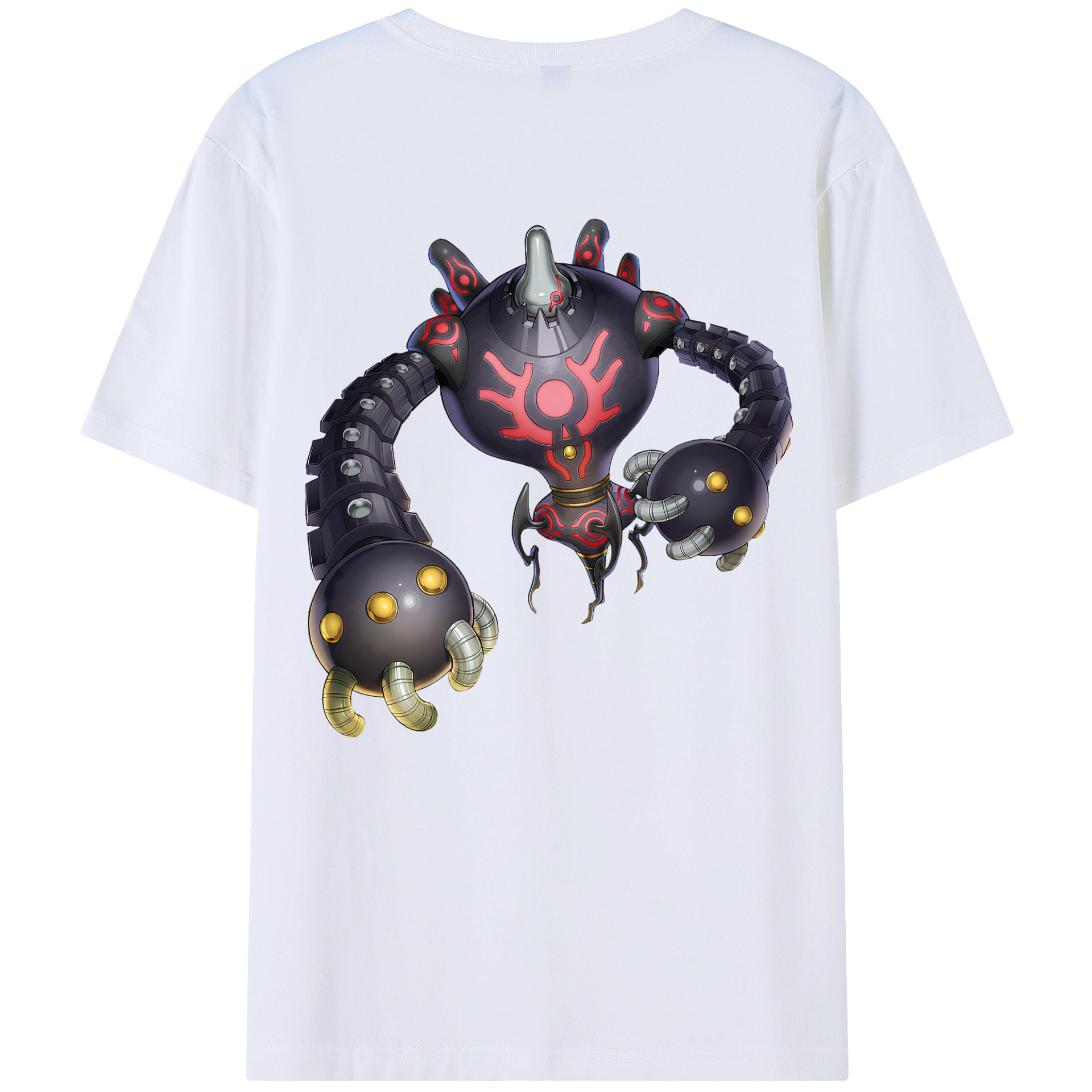 （画像用） 遊☆戯☆王 Yu-Gi-Oh! 綿100％ メンズ半袖Tシャツ（バックプリント） 通気性
