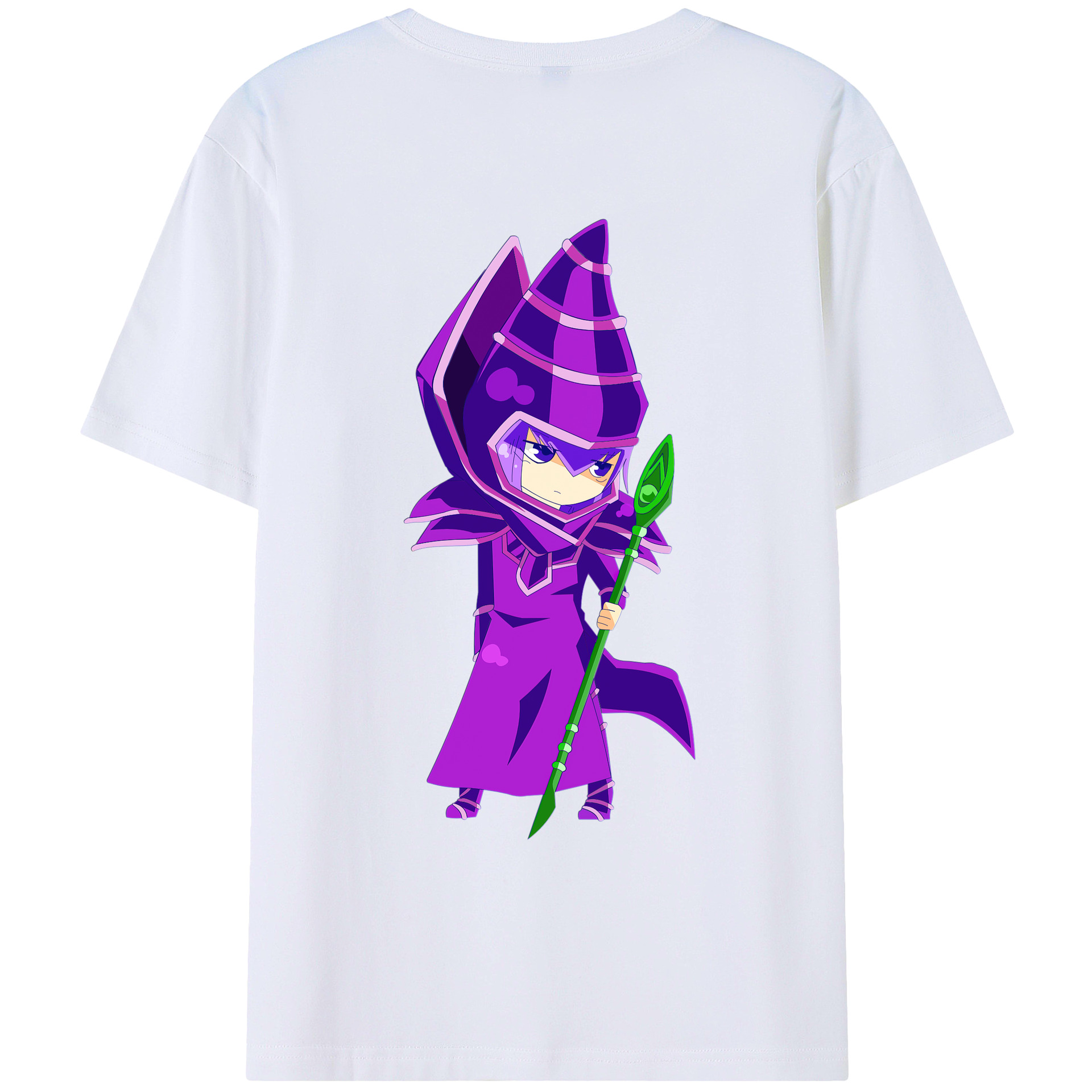 （画像用） 遊☆戯☆王 Yu-Gi-Oh! 綿100％ メンズ半袖Tシャツ（バックプリント） 通気性