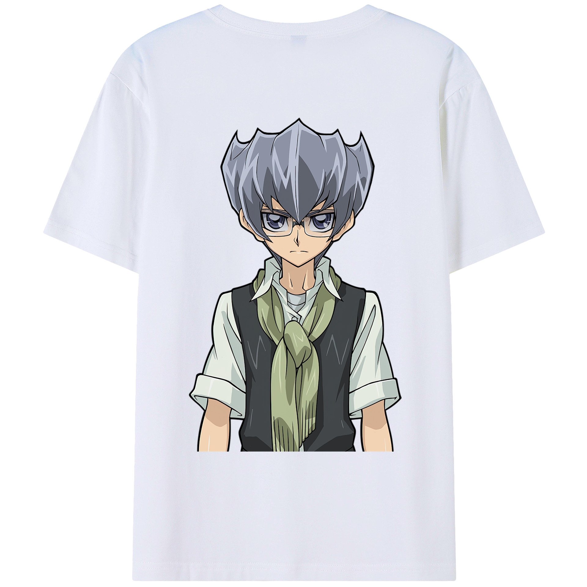 （画像用） 遊☆戯☆王 Yu-Gi-Oh! 綿100％ メンズ半袖Tシャツ（バックプリント） 通気性
