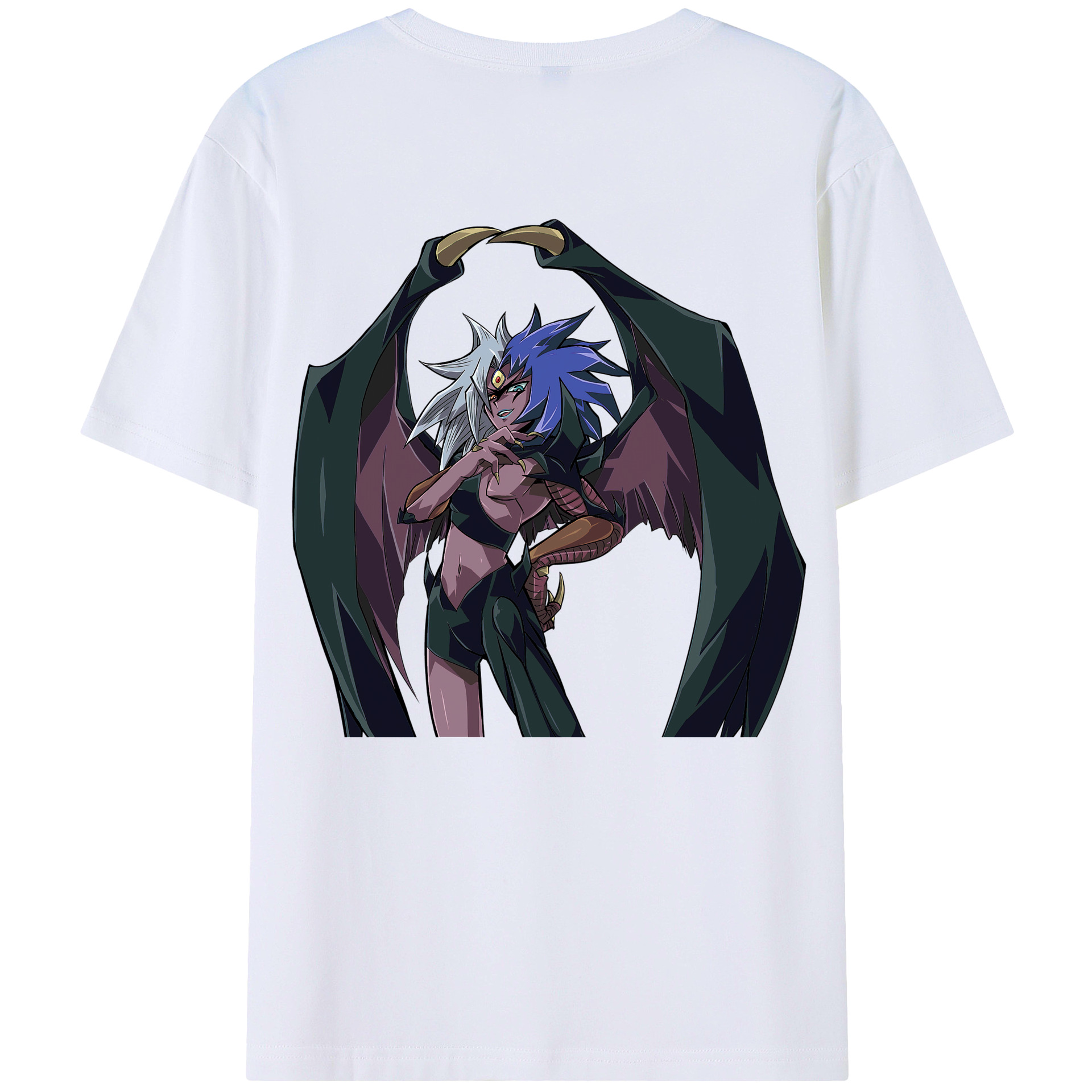 （画像用） 遊☆戯☆王 Yu-Gi-Oh! 綿100％ メンズ半袖Tシャツ（バックプリント） 通気性