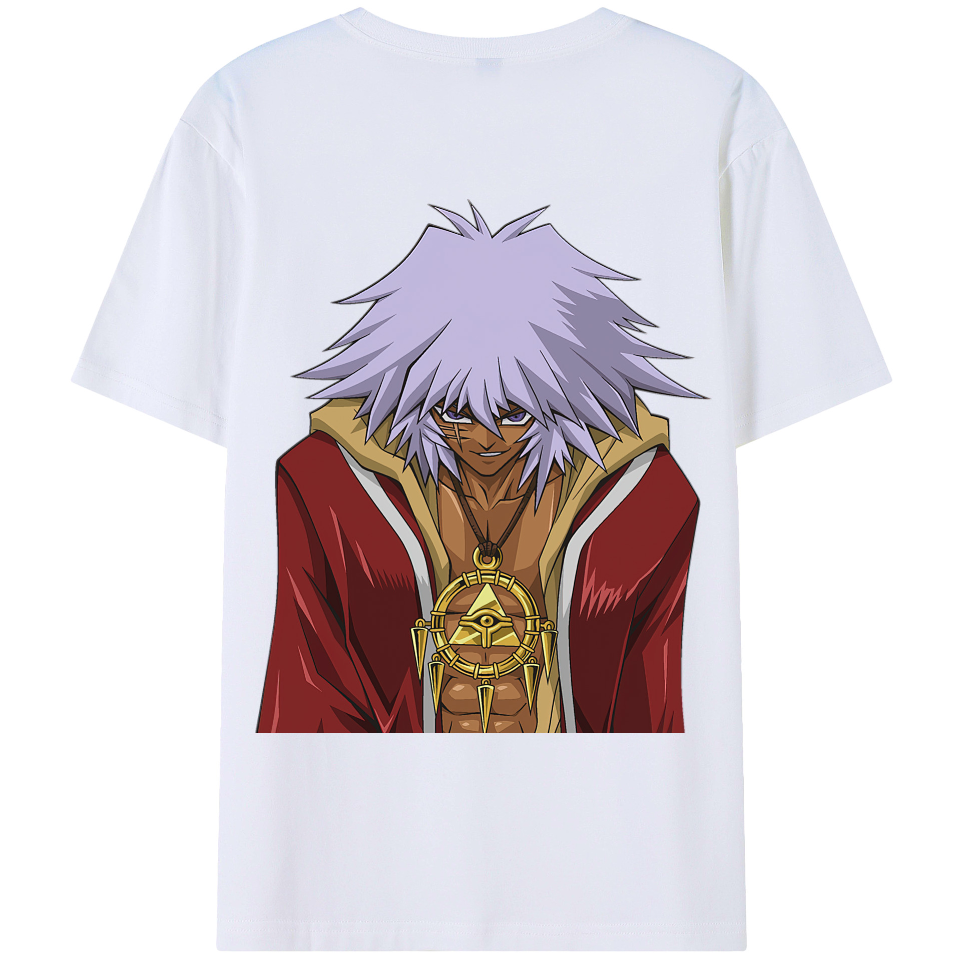 （画像用） 遊☆戯☆王 Yu-Gi-Oh! 綿100％ メンズ半袖Tシャツ（バックプリント） 通気性
