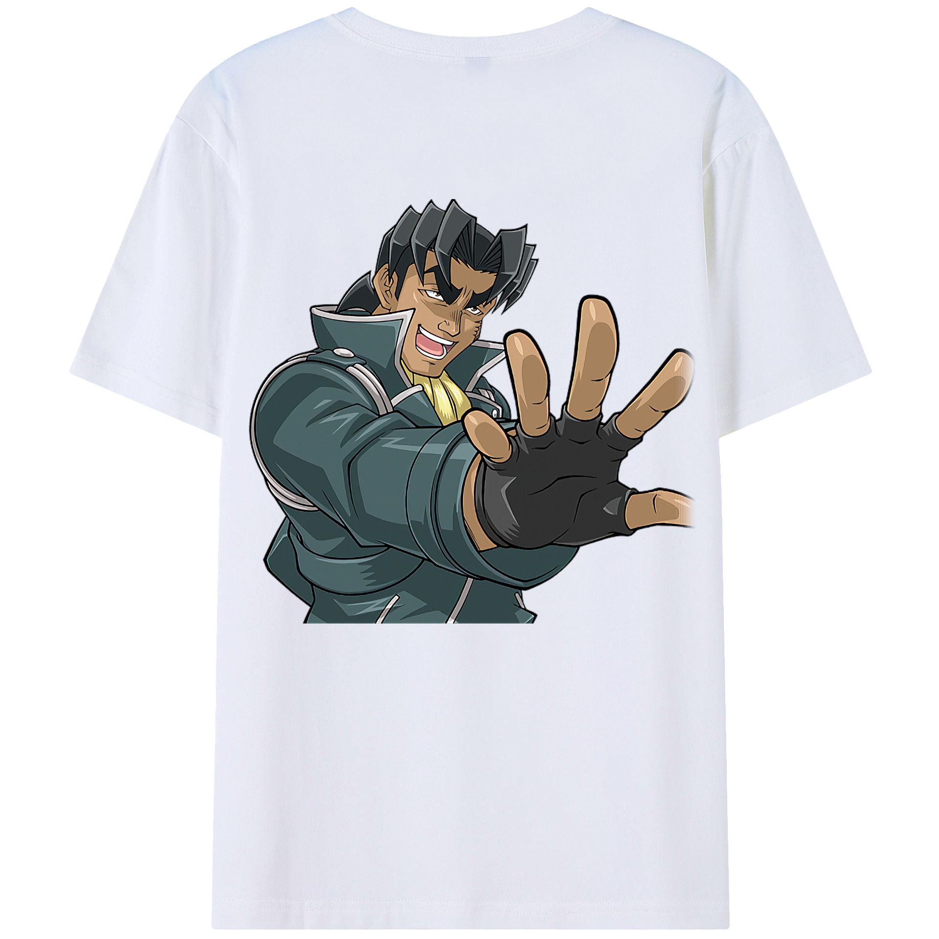 （画像用） 遊☆戯☆王 Yu-Gi-Oh! 綿100％ メンズ半袖Tシャツ（バックプリント） 通気性