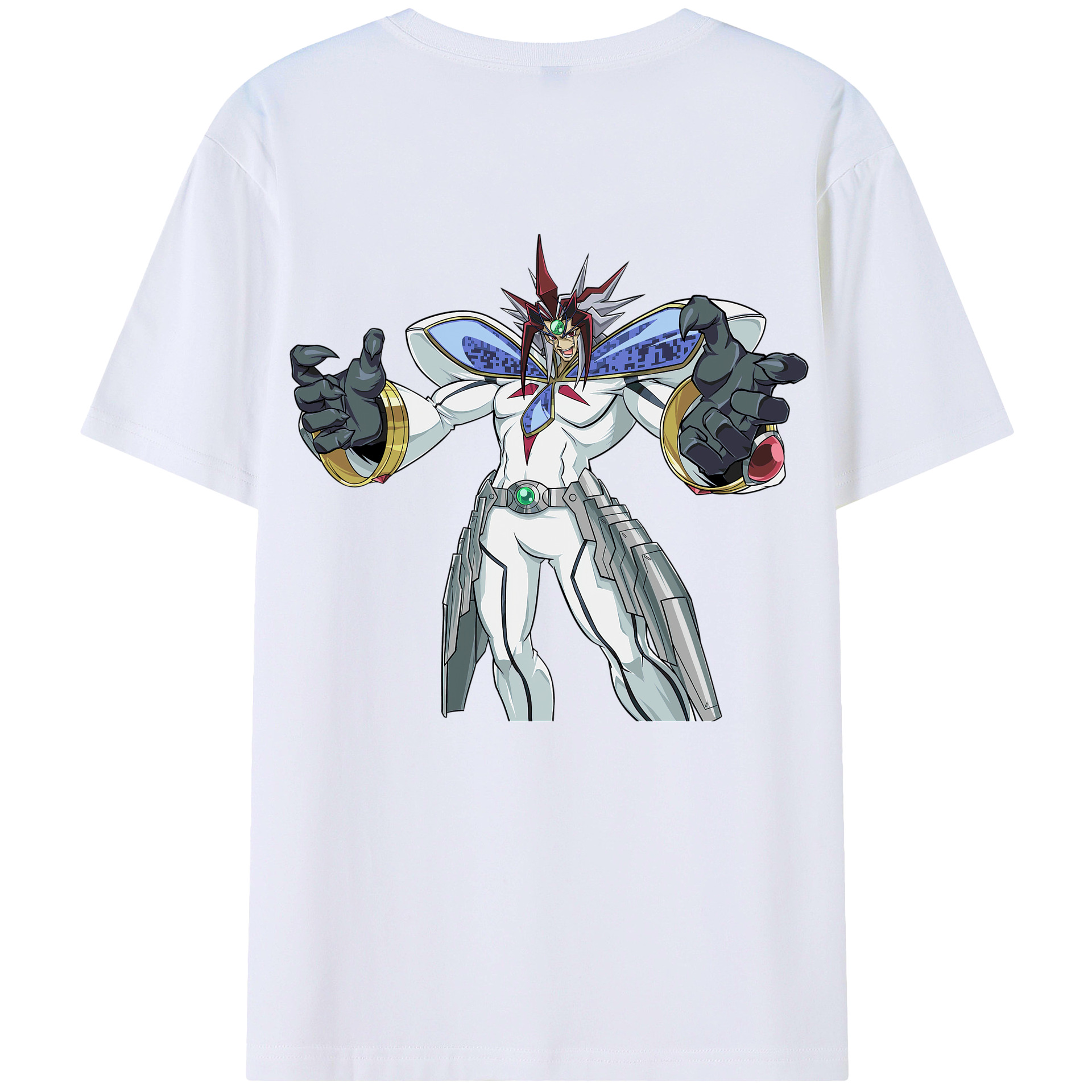 （画像用） 遊☆戯☆王 Yu-Gi-Oh! 綿100％ メンズ半袖Tシャツ（バックプリント） 通気性
