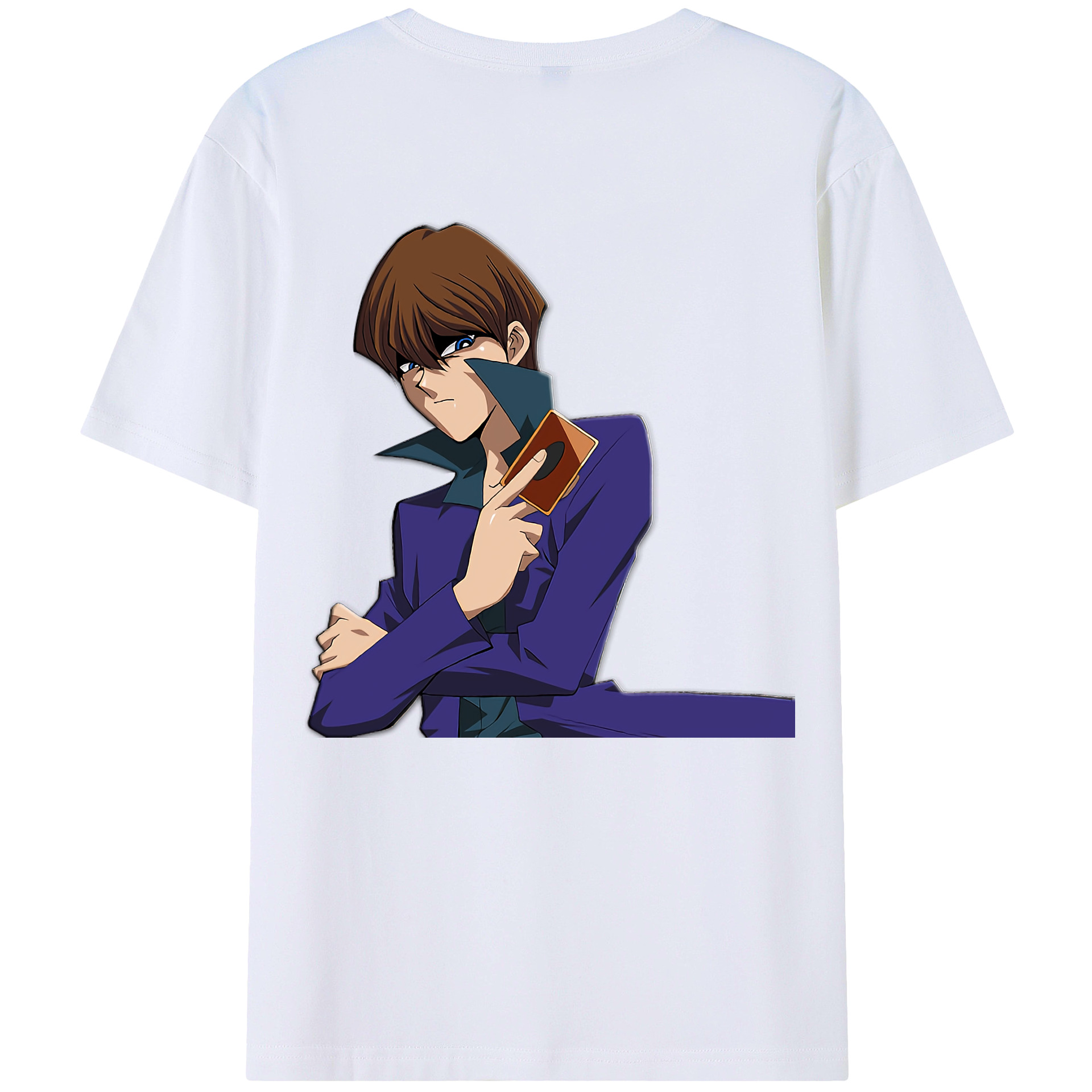 （画像用） 遊☆戯☆王 Yu-Gi-Oh! 綿100％ メンズ半袖Tシャツ（バックプリント） 通気性