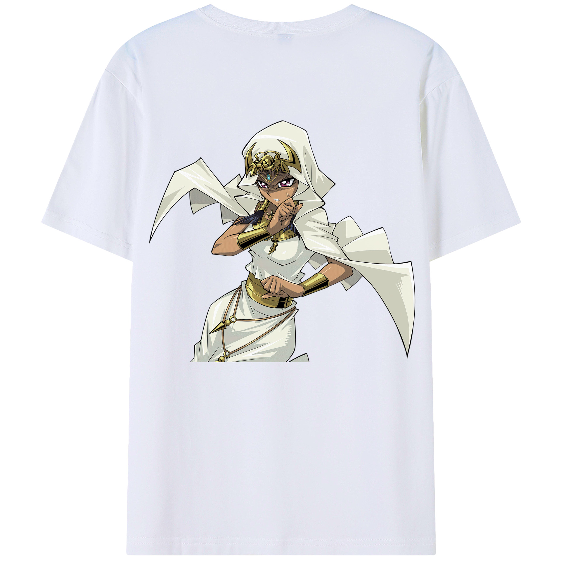 （画像用） 遊☆戯☆王 Yu-Gi-Oh! 綿100％ メンズ半袖Tシャツ（バックプリント） 通気性