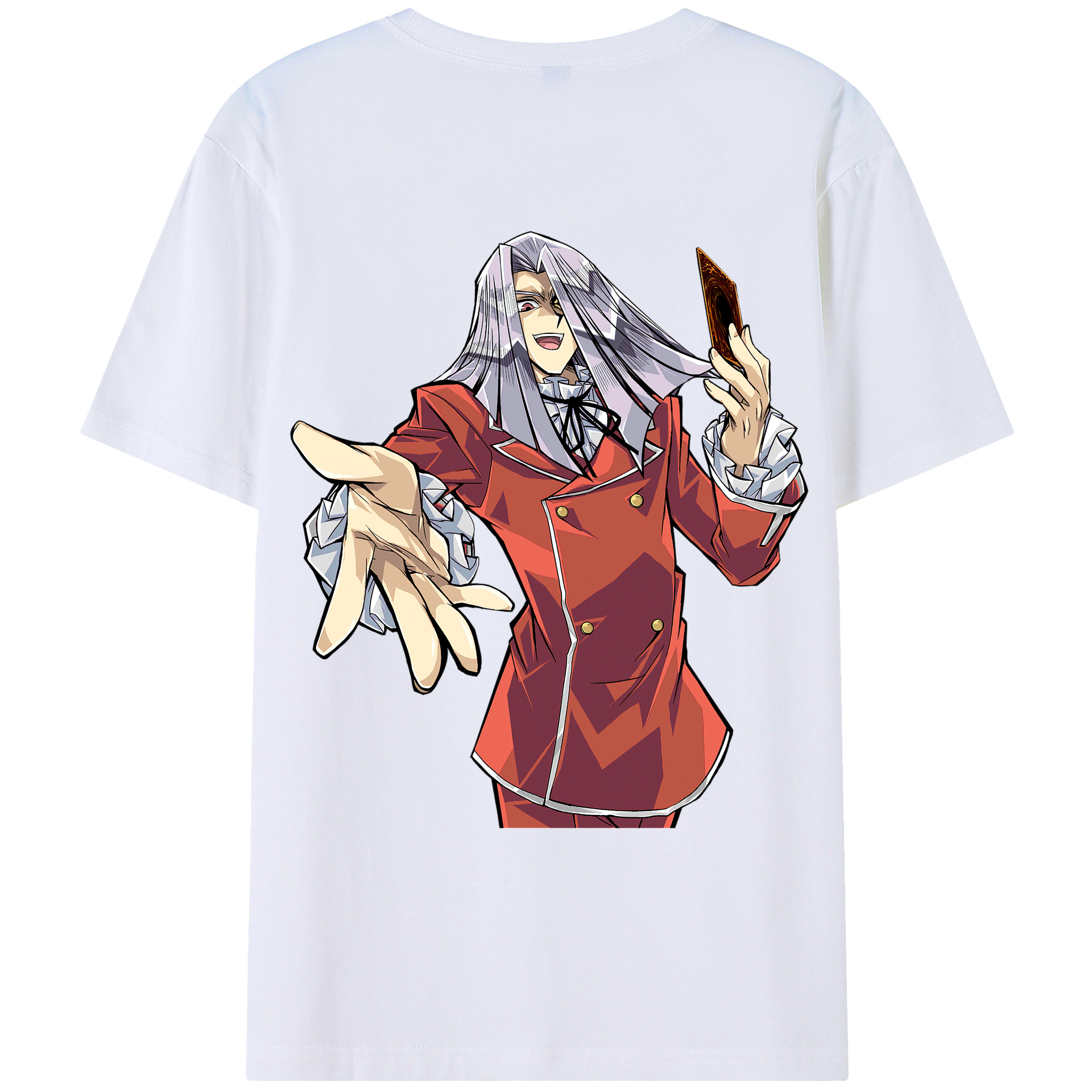 （画像用） 遊☆戯☆王 Yu-Gi-Oh! 綿100％ メンズ半袖Tシャツ（バックプリント） 通気性